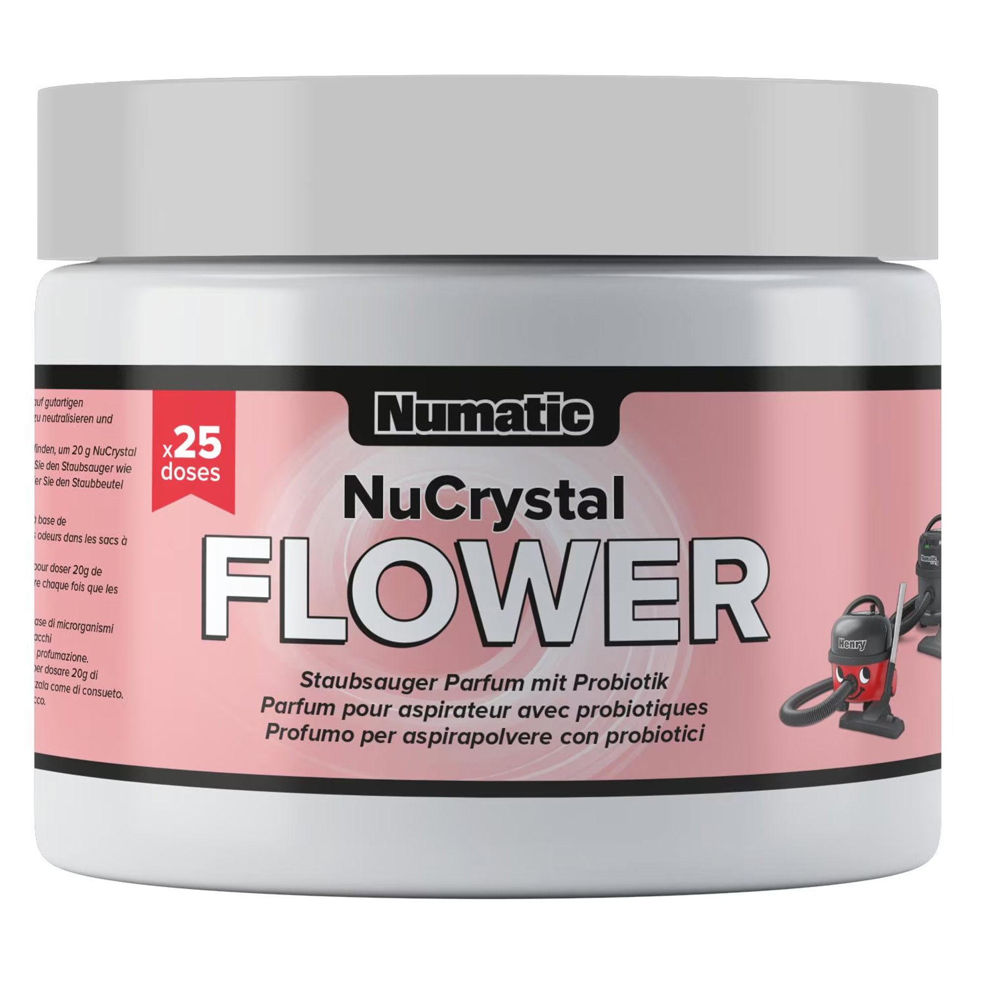 Staubsauger Deo | 500 g | mit Probiotik | Numatic NuCrystal Flower