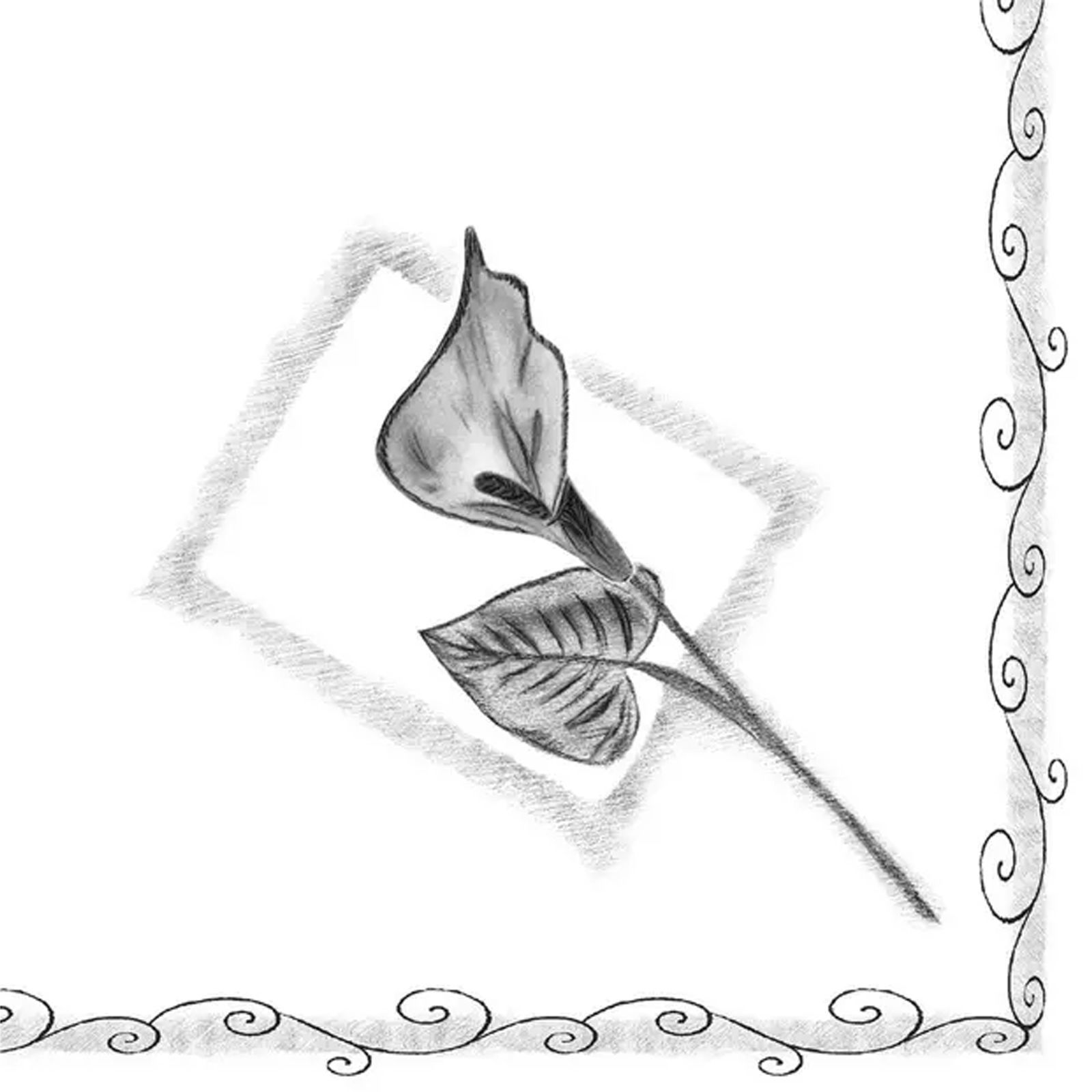 Servietten Airlaid 33x33cm 1/4 Falz “Trauer”