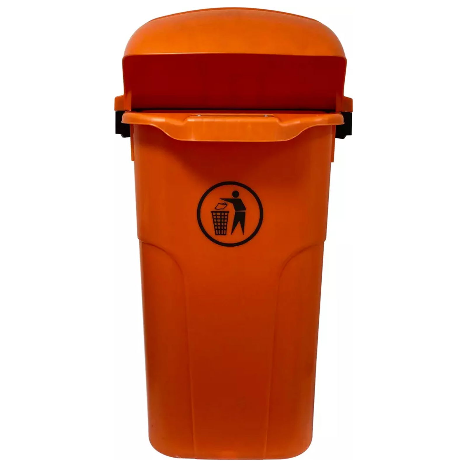 Abfallbehälter orange DIN 50 Liter