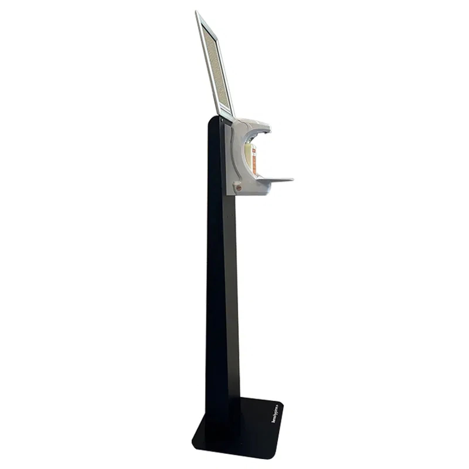 Dispenser di crema solare touchless 500 ml su colonna in acciaio inox