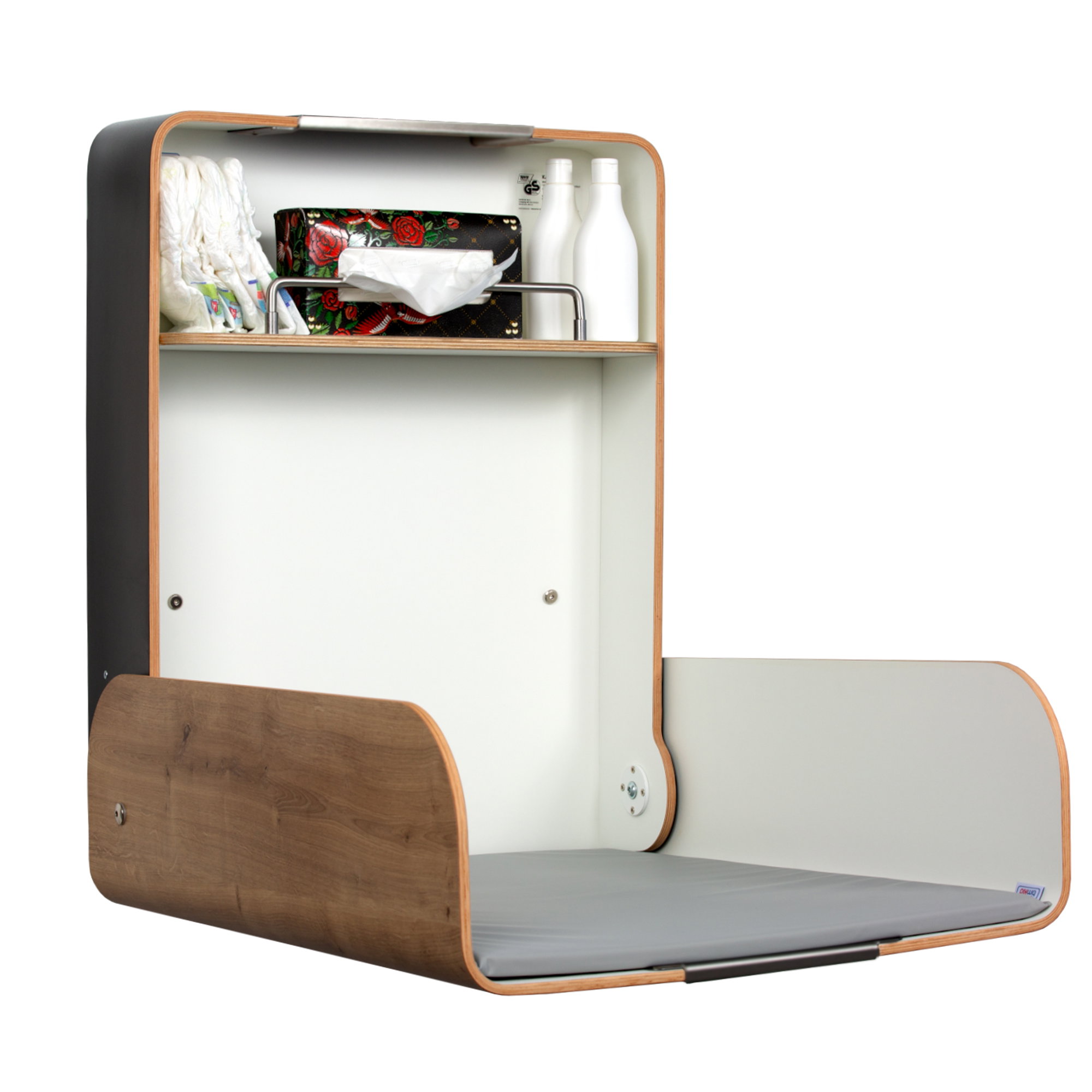 Akkordeon-Schreibtisch, Schrankbett, Klappstuhl, Schuhregal, Holz-Accessoire