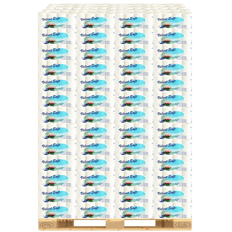 Toilettenpapier Velvet Soft 3-lagig Palette