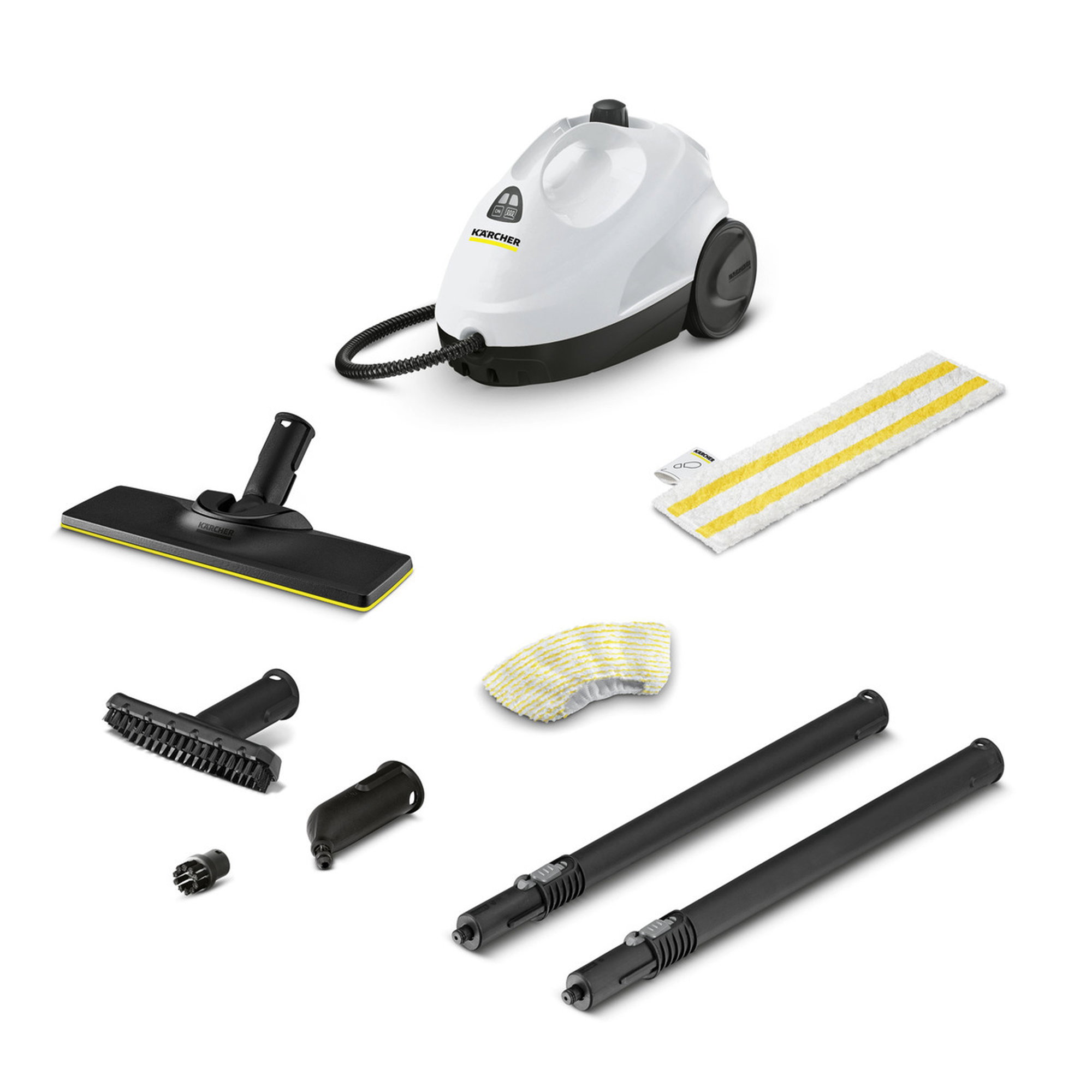 Bodenreiniger, Kärcher, Dampfreiniger, Teleskoprohr, Mikrofasermatte