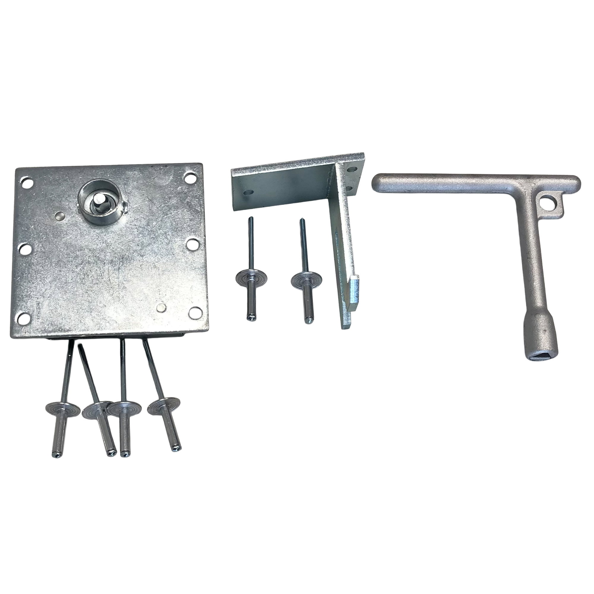 Dreikantschloss 7 mm | inklusive Schlüssel | für Europlast Kunststoffcontainer | Vercon