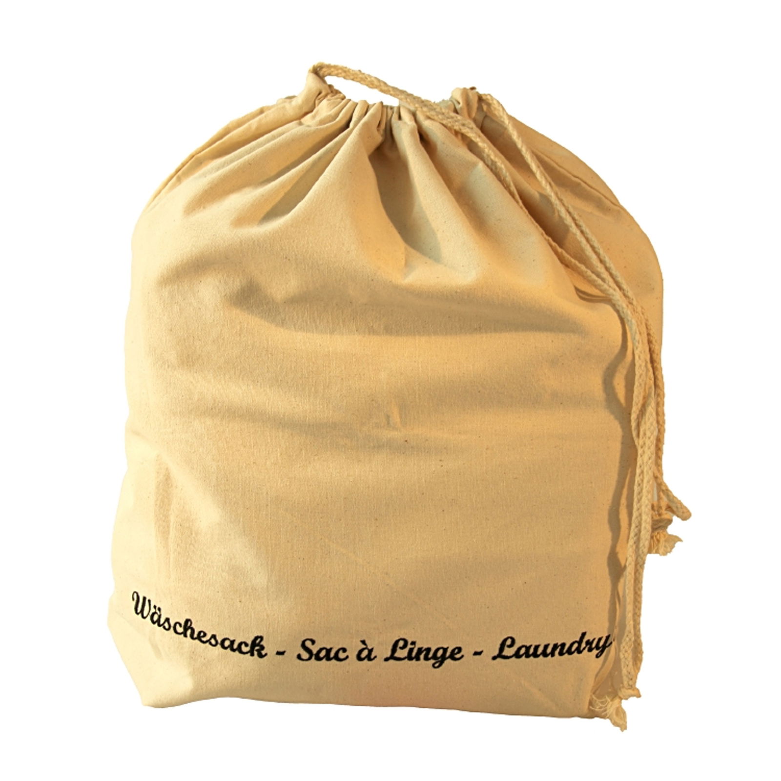 Laundry bag made of cotton beige