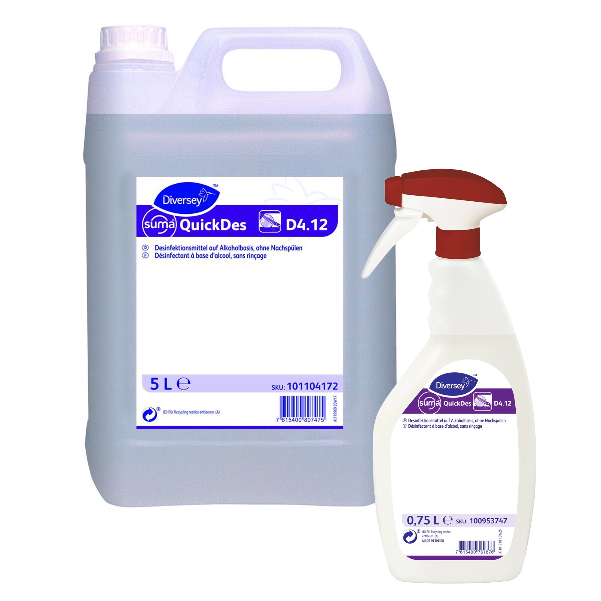 Flächendesinfektionsmittel | Diversey Suma QuickDes D4.12