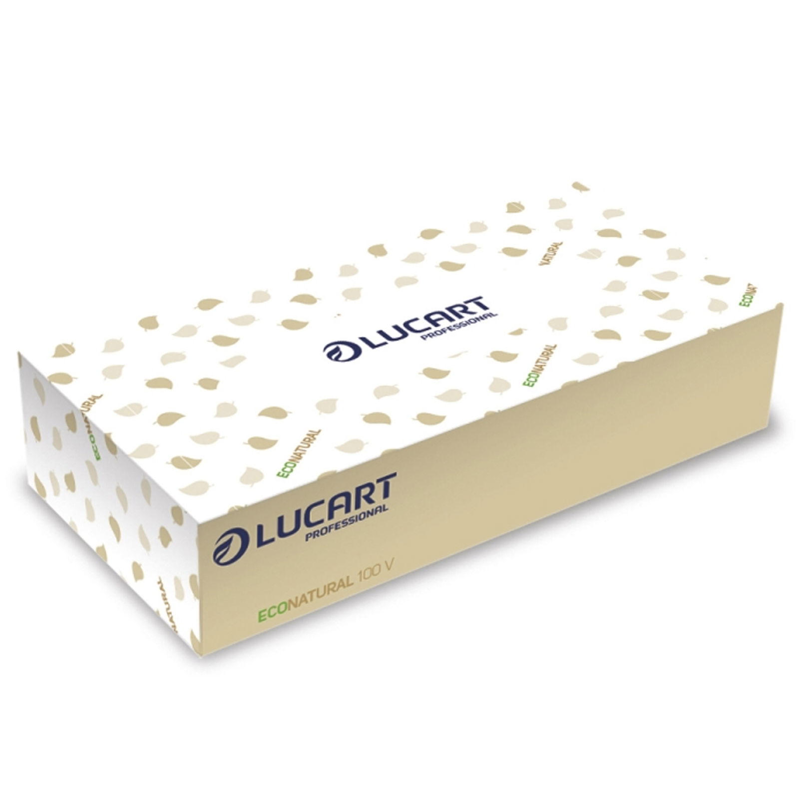 Mouchoirs cosmétiques Lucart EcoNatural 100 V 2 plis recyclés 100 feuilles