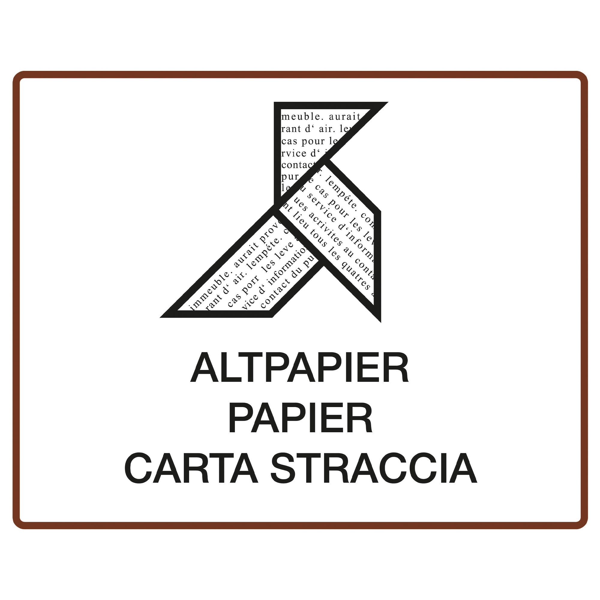 Etichette per la raccolta differenziata | Carta da riciclare