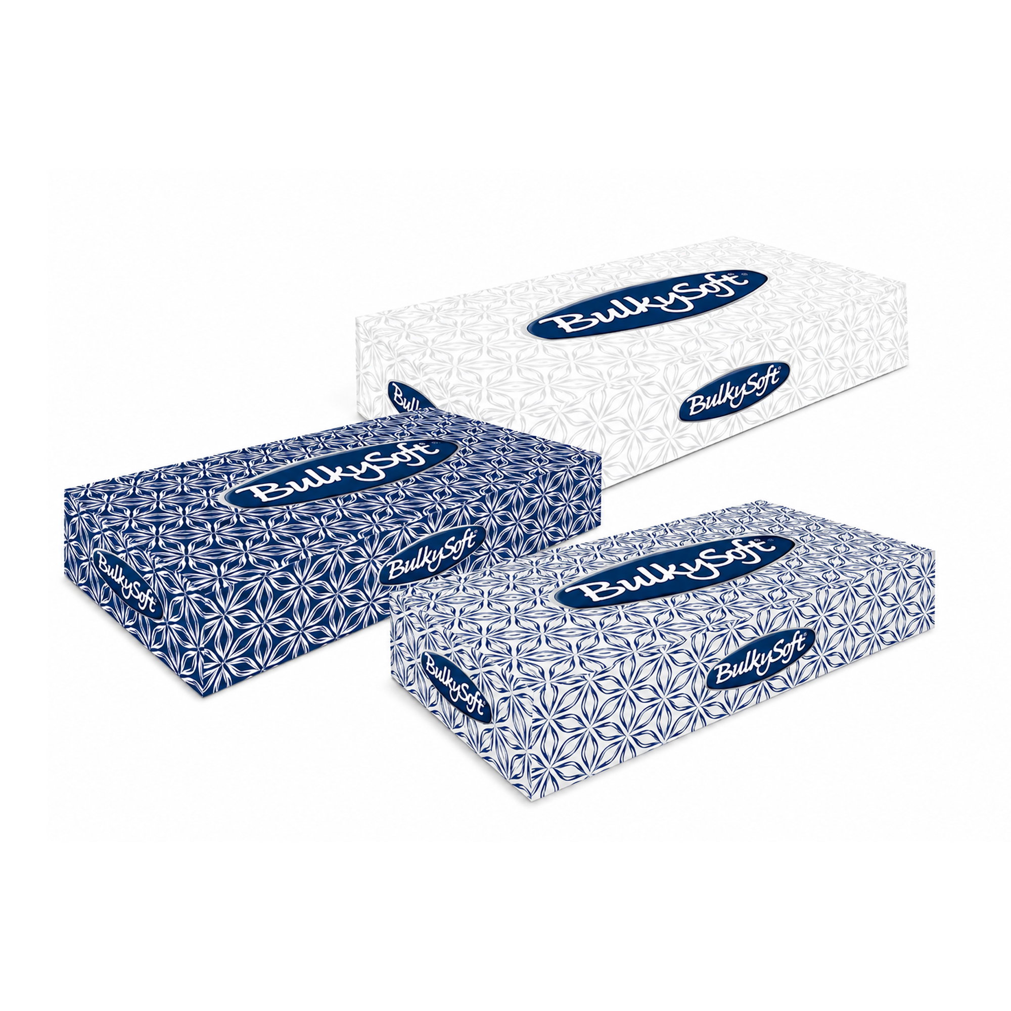 Kosmetiktücher Box | 2-lagig | Zellstoff | 100 Blatt | BulkySoft 68100
