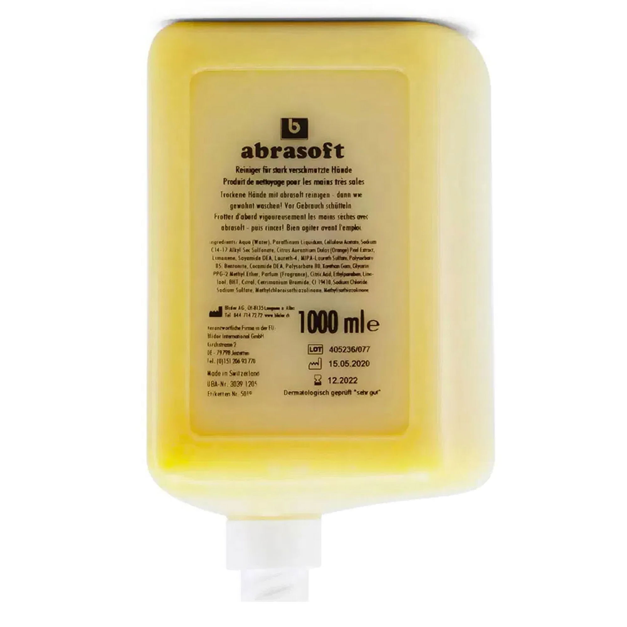 Handwaschpaste | 1'000 ml | mit Holzmehl | abrasoft Handreiniger