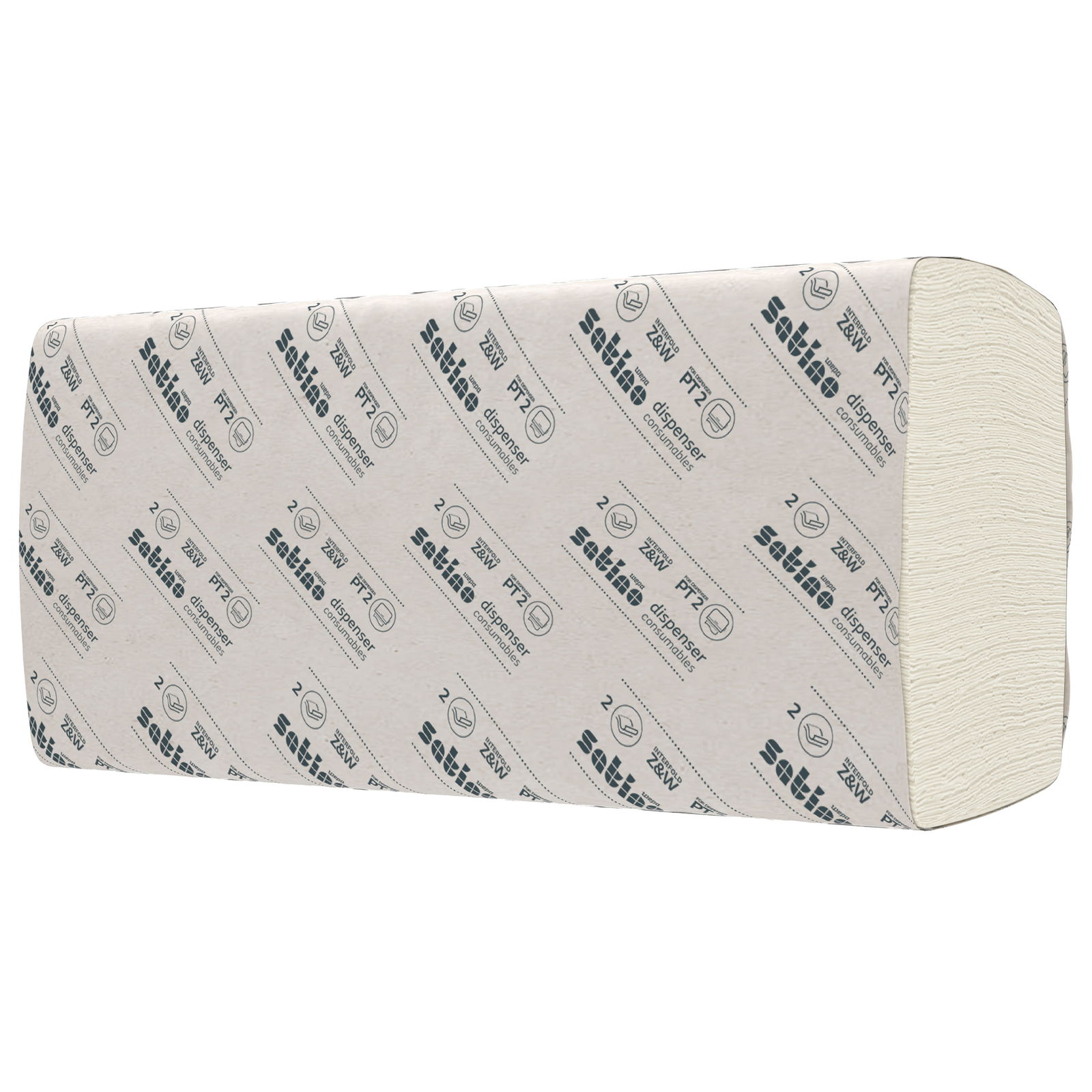 Satino Prestige 276620 asciugamani di carta piega a Z 2 veli in cellulosa