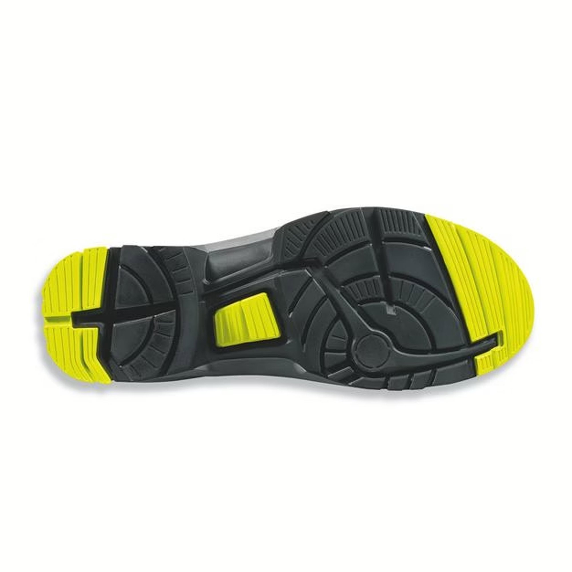 Schuhsohle, Gummi, Gummi-Schuhsohle, schwarz, gelb