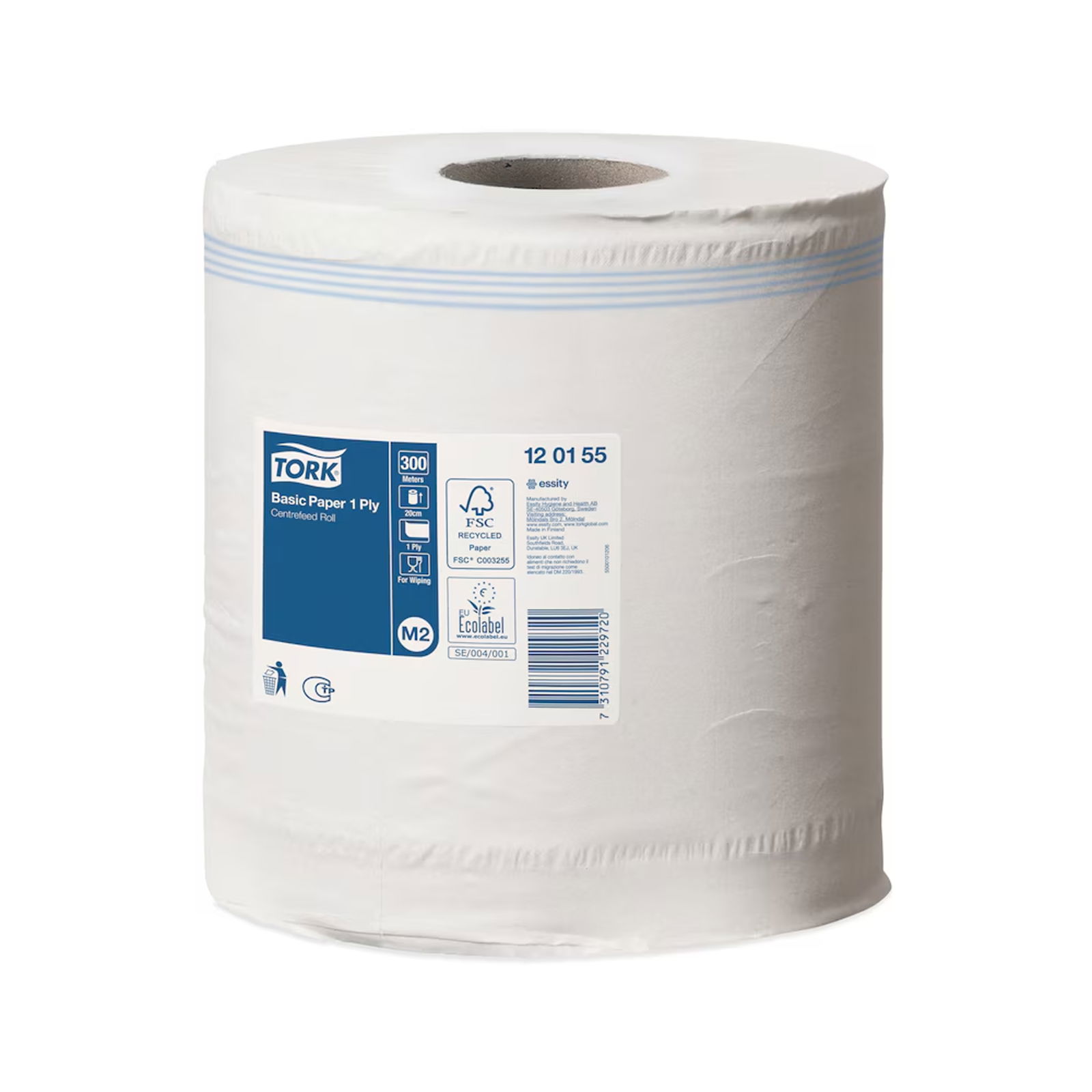 Tork 120155 Papierwischtücher M2 Standard 1-lagig Rolle