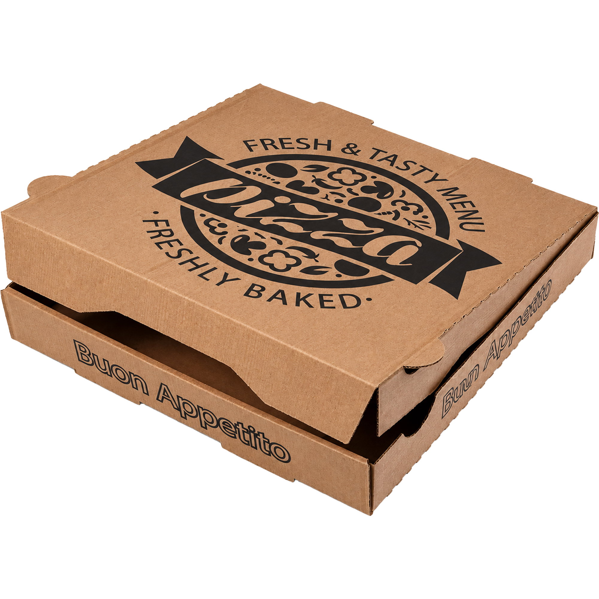 Pizzakarton | Fresh & Tasty | Pizzamotiv