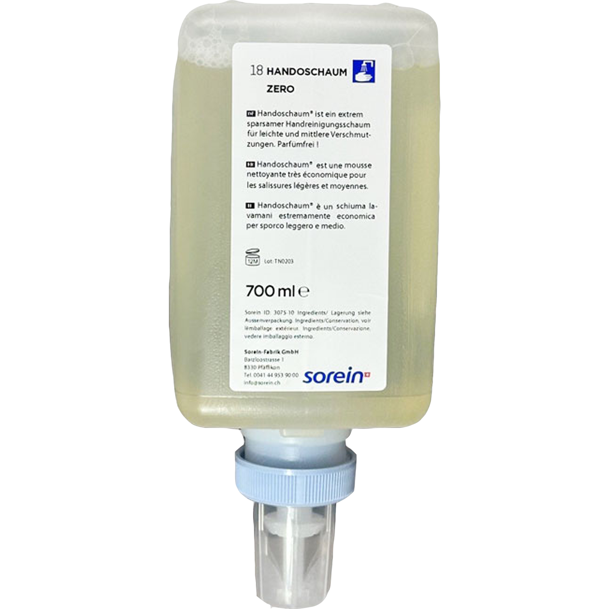 Schaumseife | 700 ml | sorein Handoschaum Zero