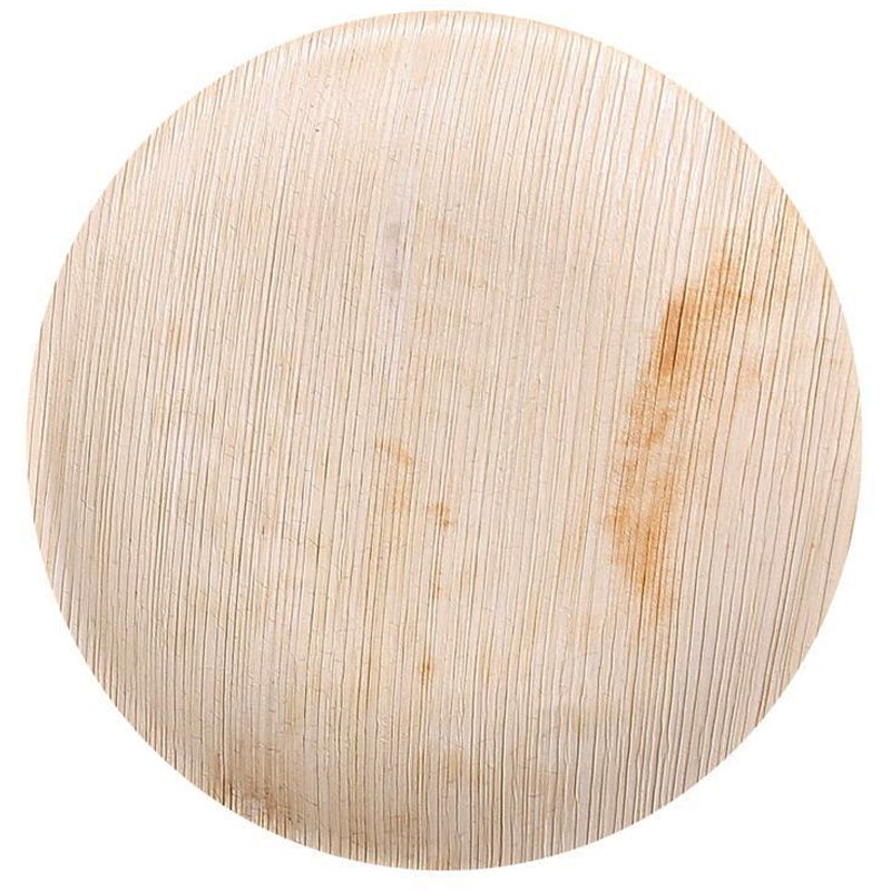 Teller Palmblatt rund