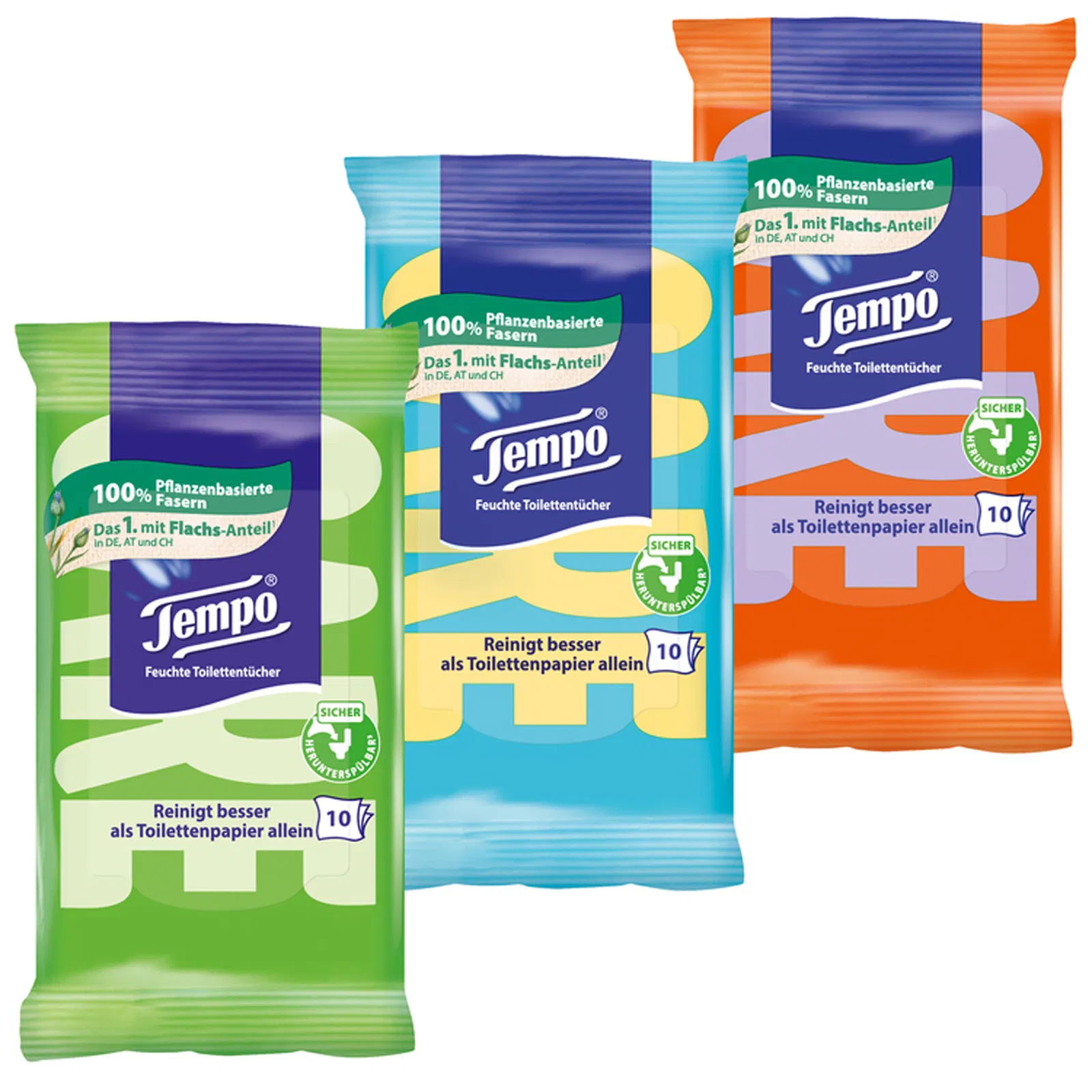 Tempo wet wipes travel pack