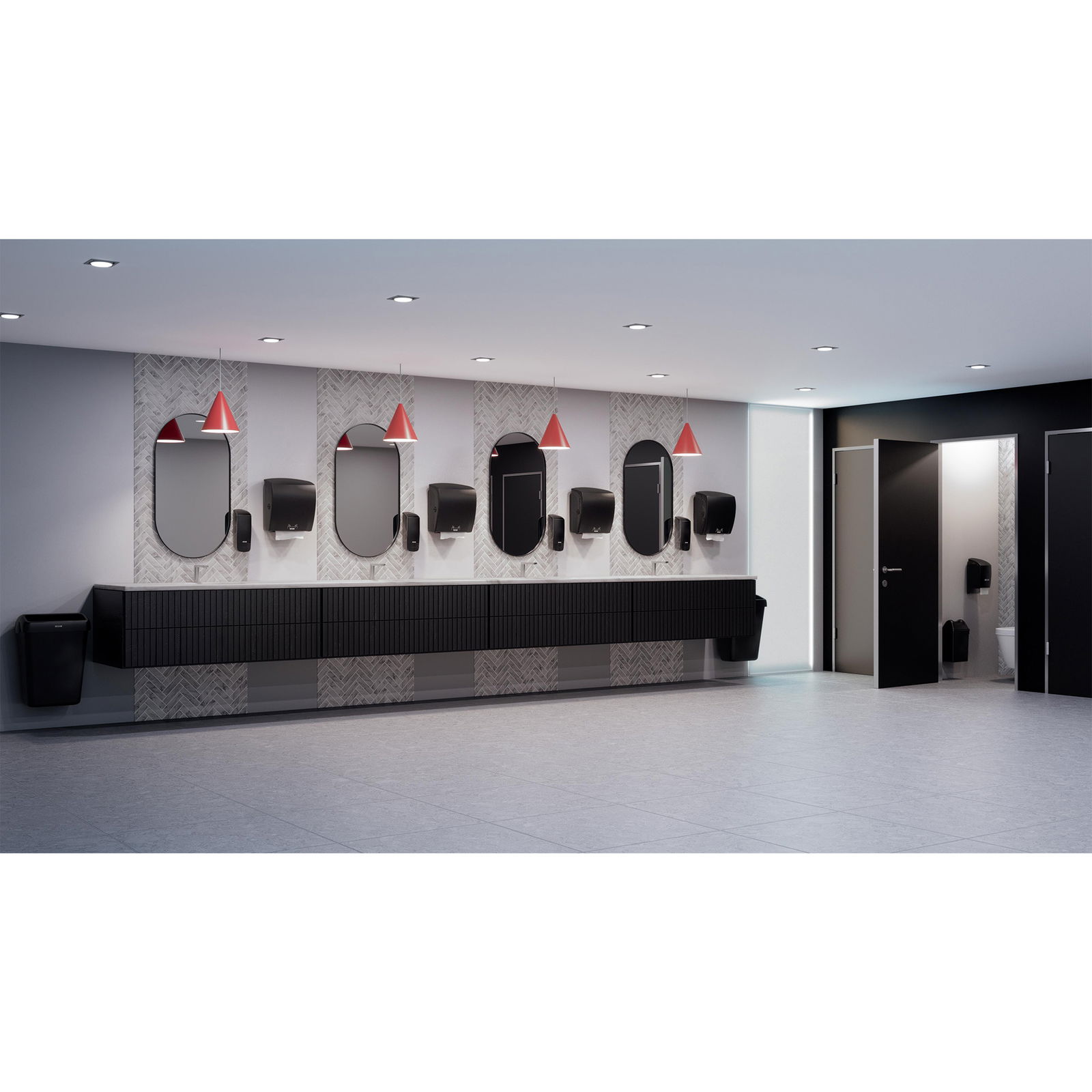 Katrin 82070 Inclusive System Handtuchrollen-Spender schwarz