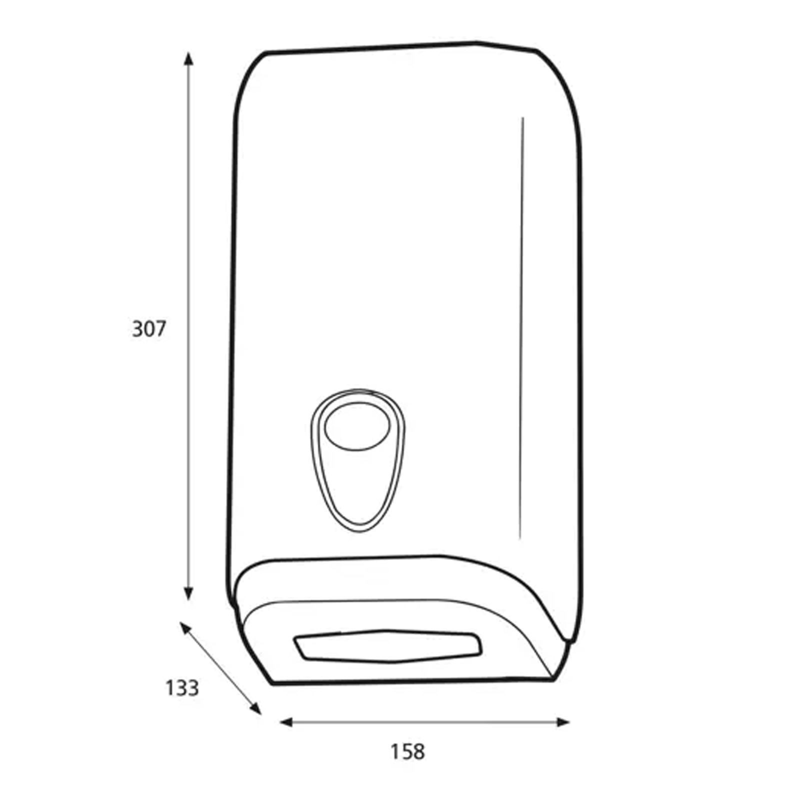 Distributore di carta igienica a foglio singolo in plastica bianca Katrin 92582