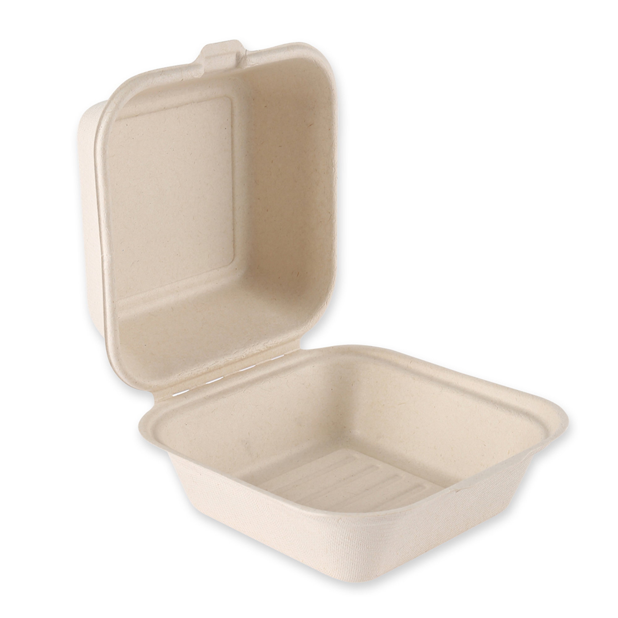 Kartonbox, Essenverpackung, Einwegverpackung, Separater Deckel, Naturfarbe