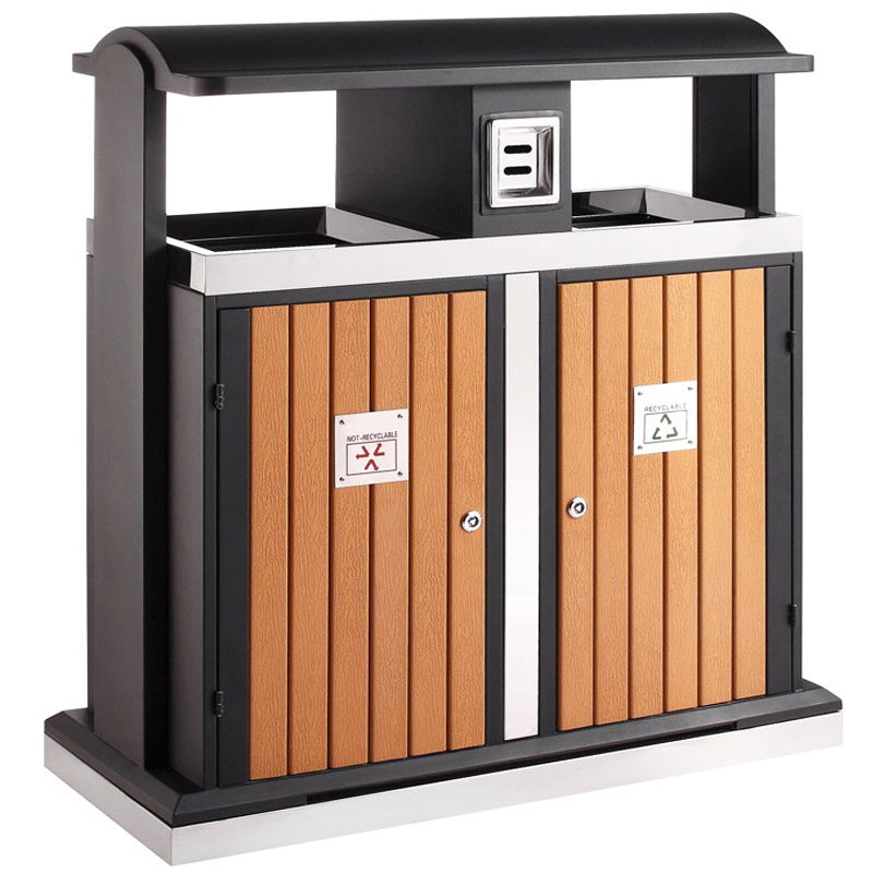 Abfalleimer Abfalltrennung 2 x 50l