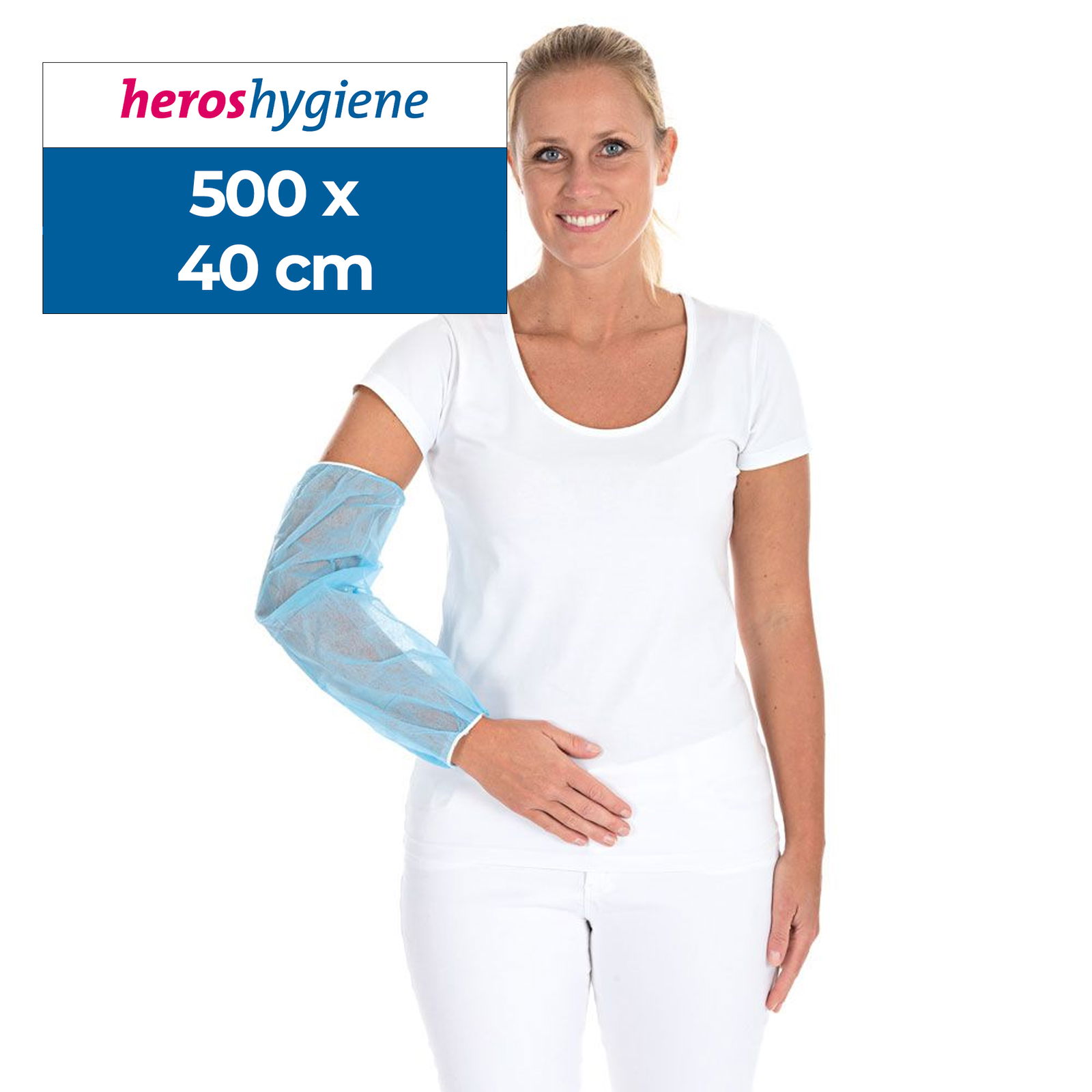 Ärmelschoner blau Eco PP-Vlies