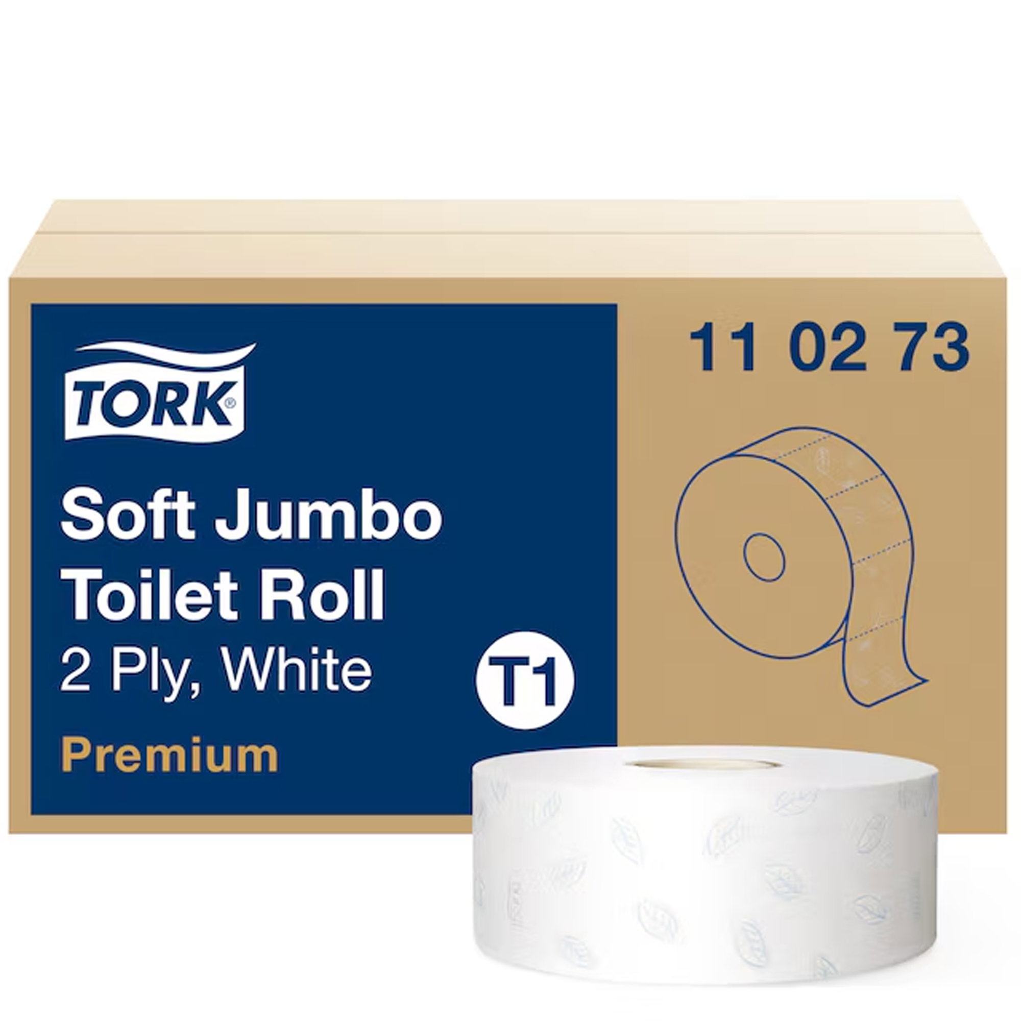 Toilettenpapier Jumborolle | 2-lagig | Recycling | 360 m | Tork 110273 T1