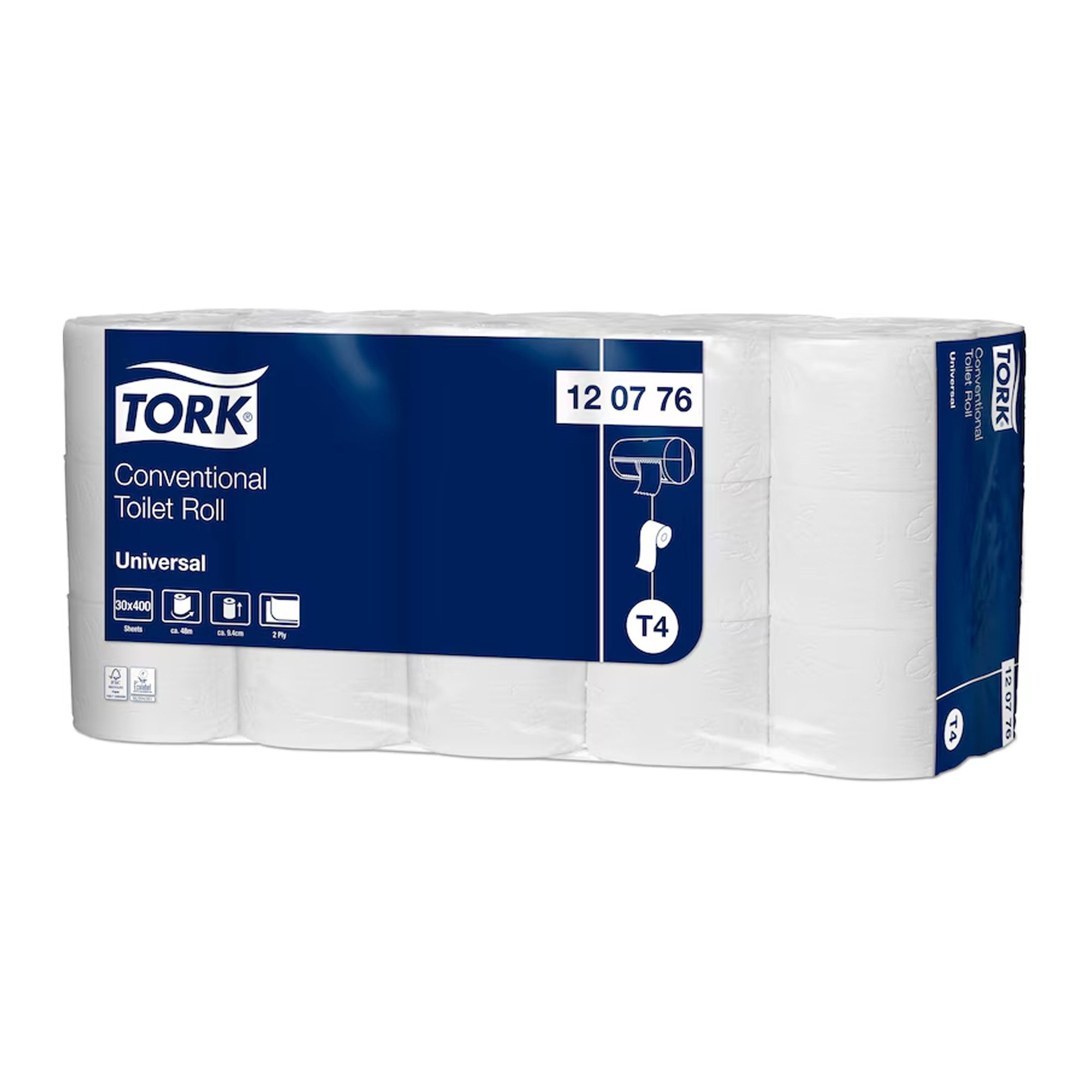 Toilettenpapier | 2-lagig | Recycling | 48 m | Tork 120776 T4