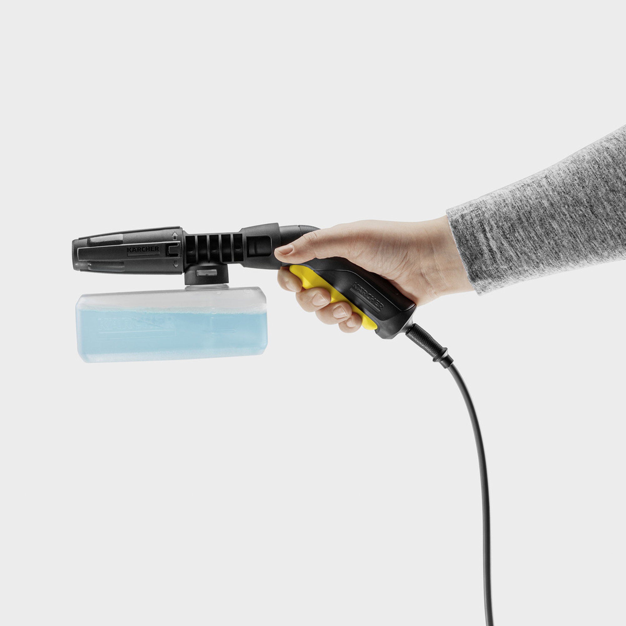 Kärcher Sprühpistole, Druckluftsprüher, Schwarz-Grau, Kabelgebundene Steuereinheit, Transparenter Wassertank