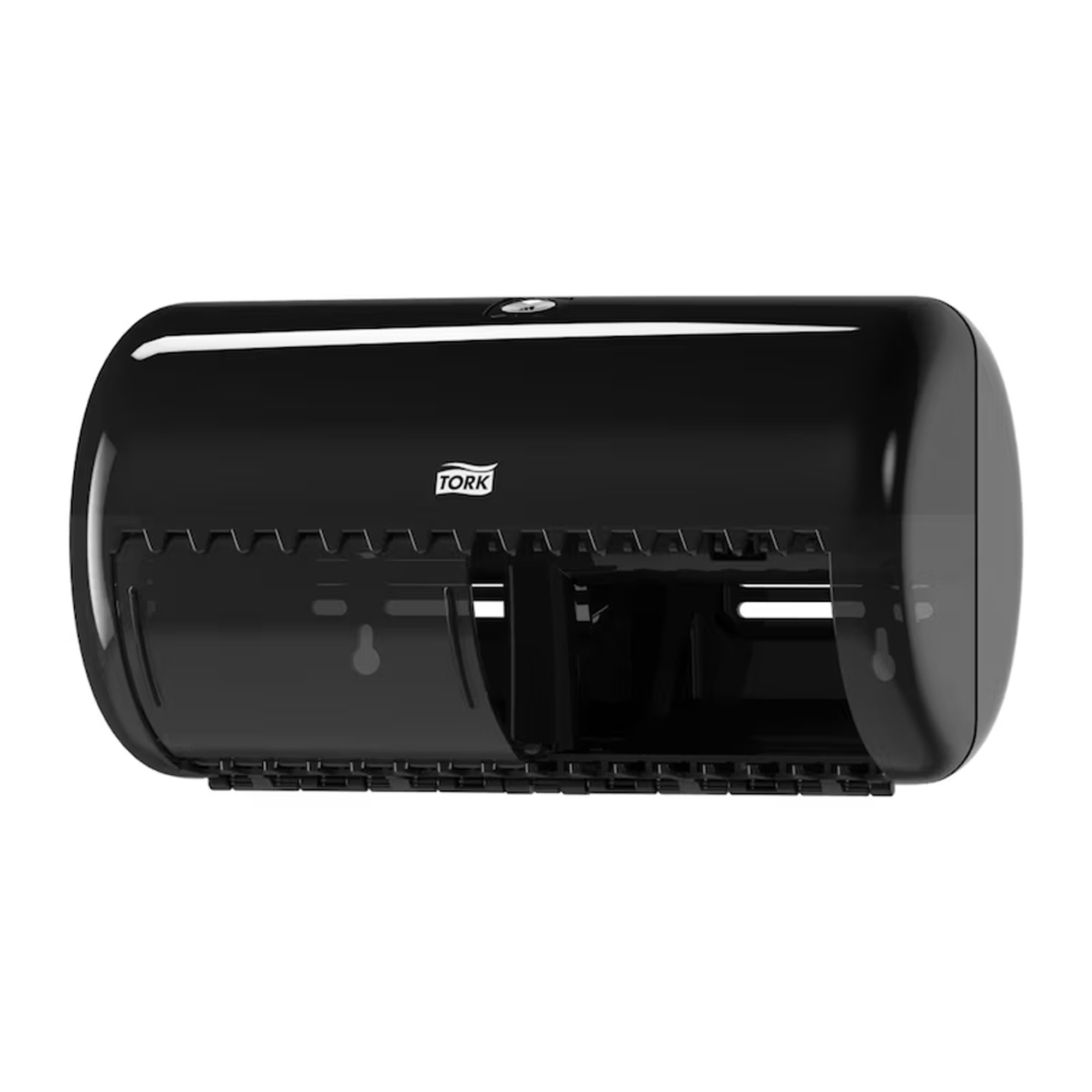 TORK Kleinrollen Toilettenpapierspender, Papiertoner, Schwarz, Kassenschäler, Gehäuse, Zahnschneide