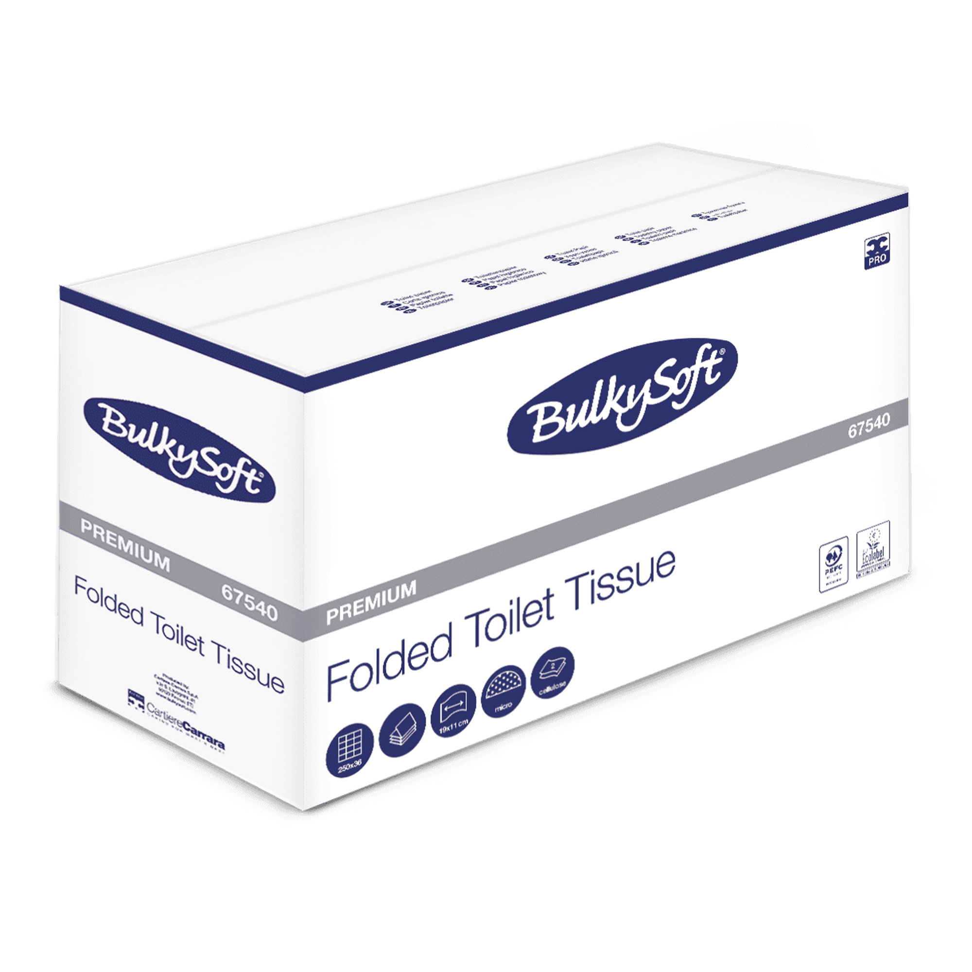 Faltbares Toilettenpapier, Toilettenpapier, Premium, Boxverpackung, BulkySoft