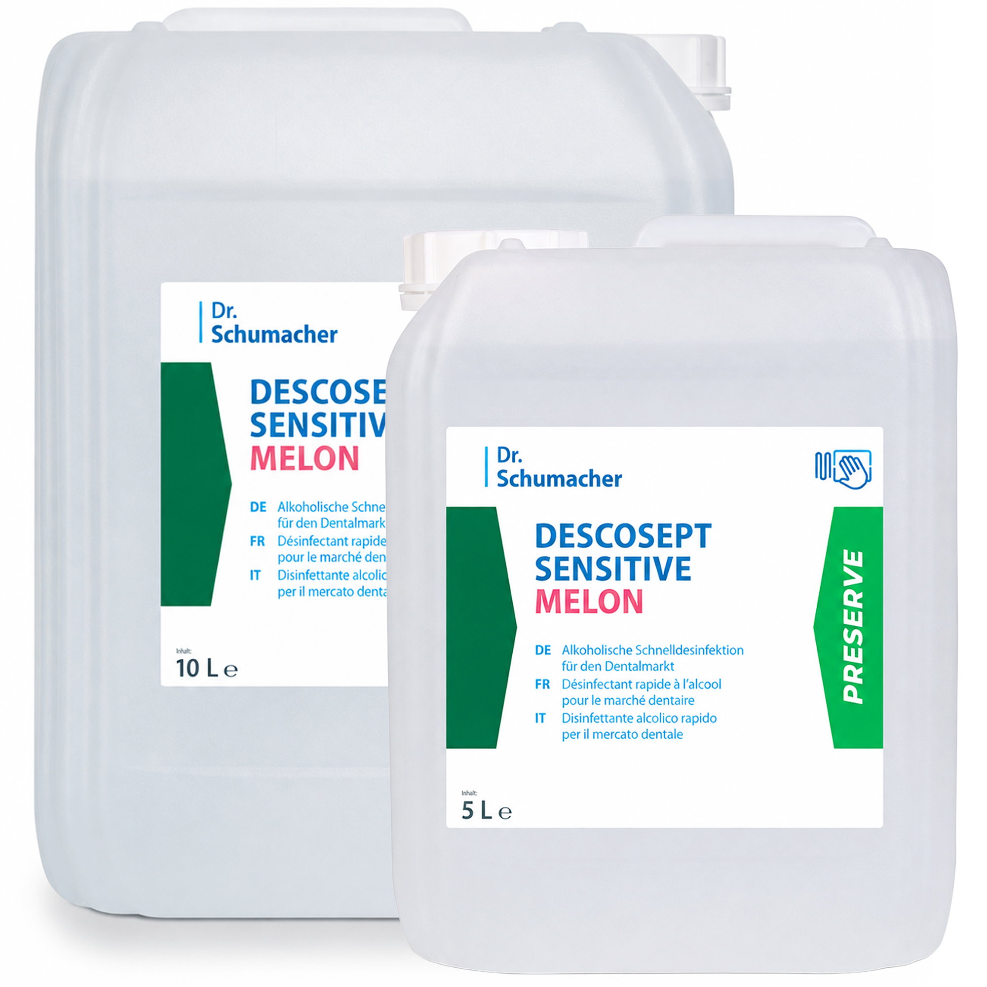 Désinfectant pour surfaces | Dr. Schumacher Descosept Sensitive Melon