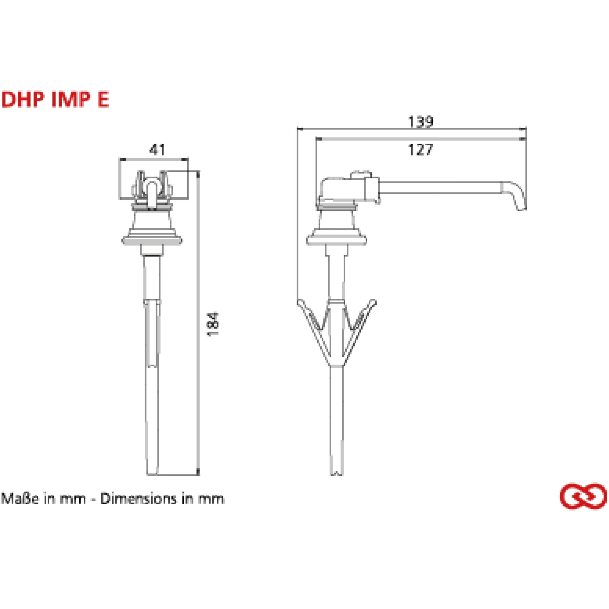 Ventilationsarm, Rohrspitze, Montagezubehör, G320-Typ, Bildabmessungen