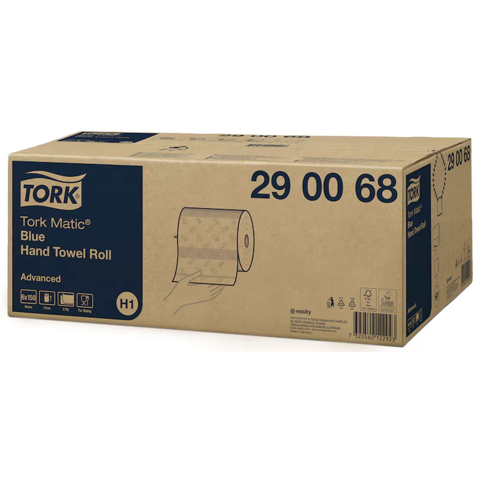 TORK 290068 H1 Matic blue roll towel