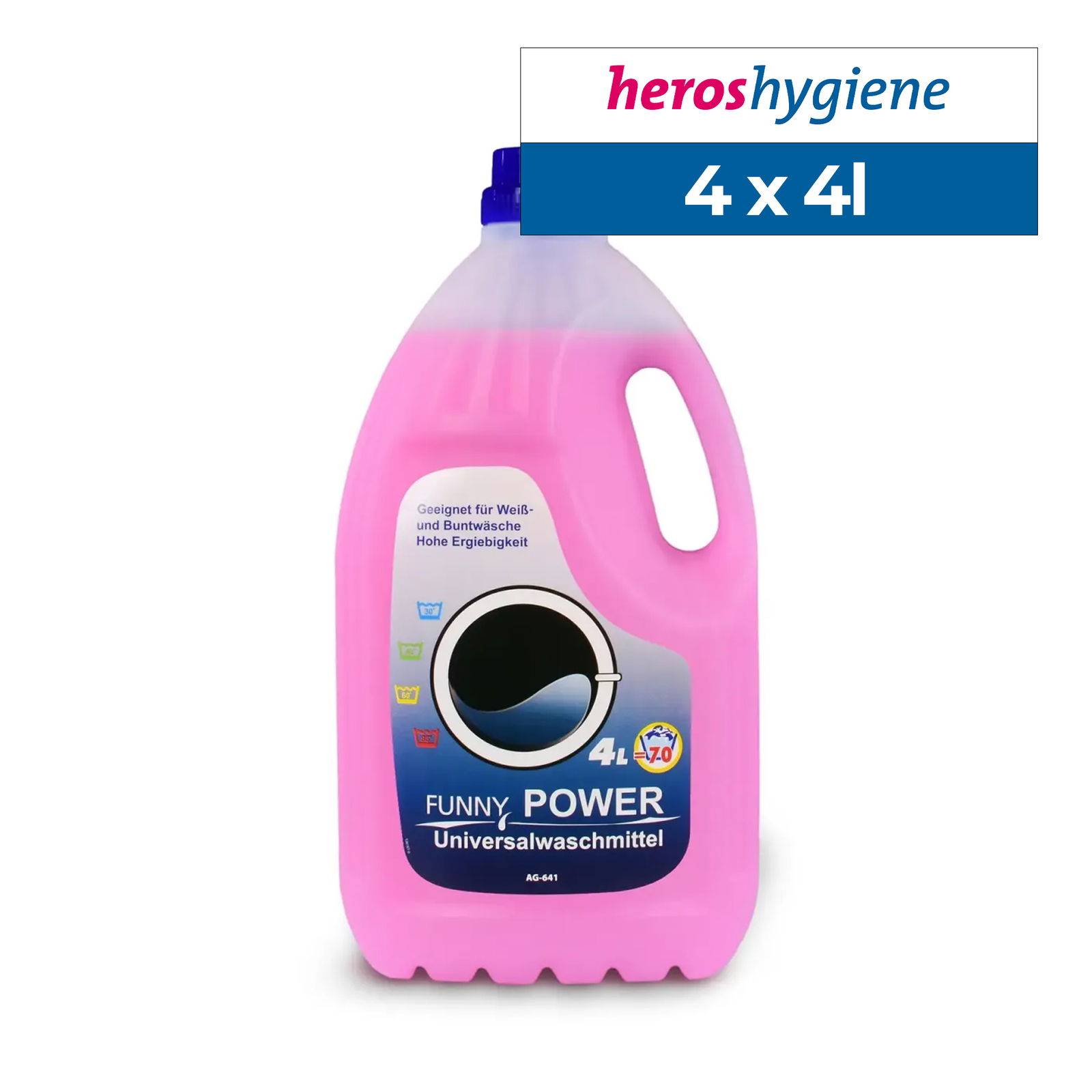 Funny AG-641 Power Flüssigwaschmittel Flaschen 4 x 4 Liter