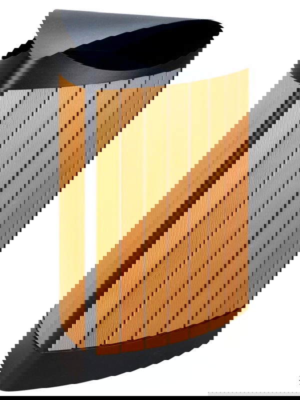 Abfalleimer Economic Holz/Stahl 60l