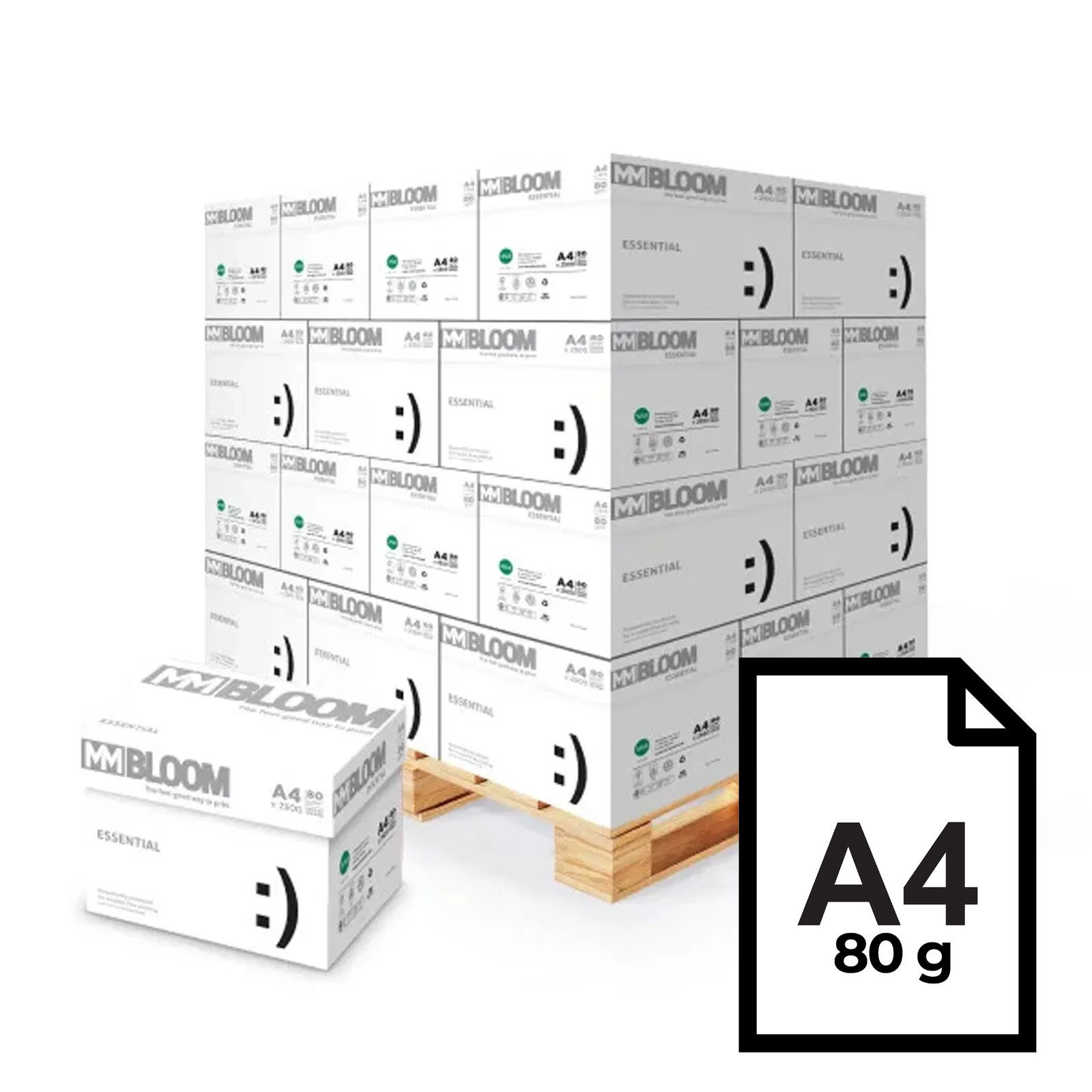 Copy paper MM Bloom Essential | A4 | 80 g | pallet