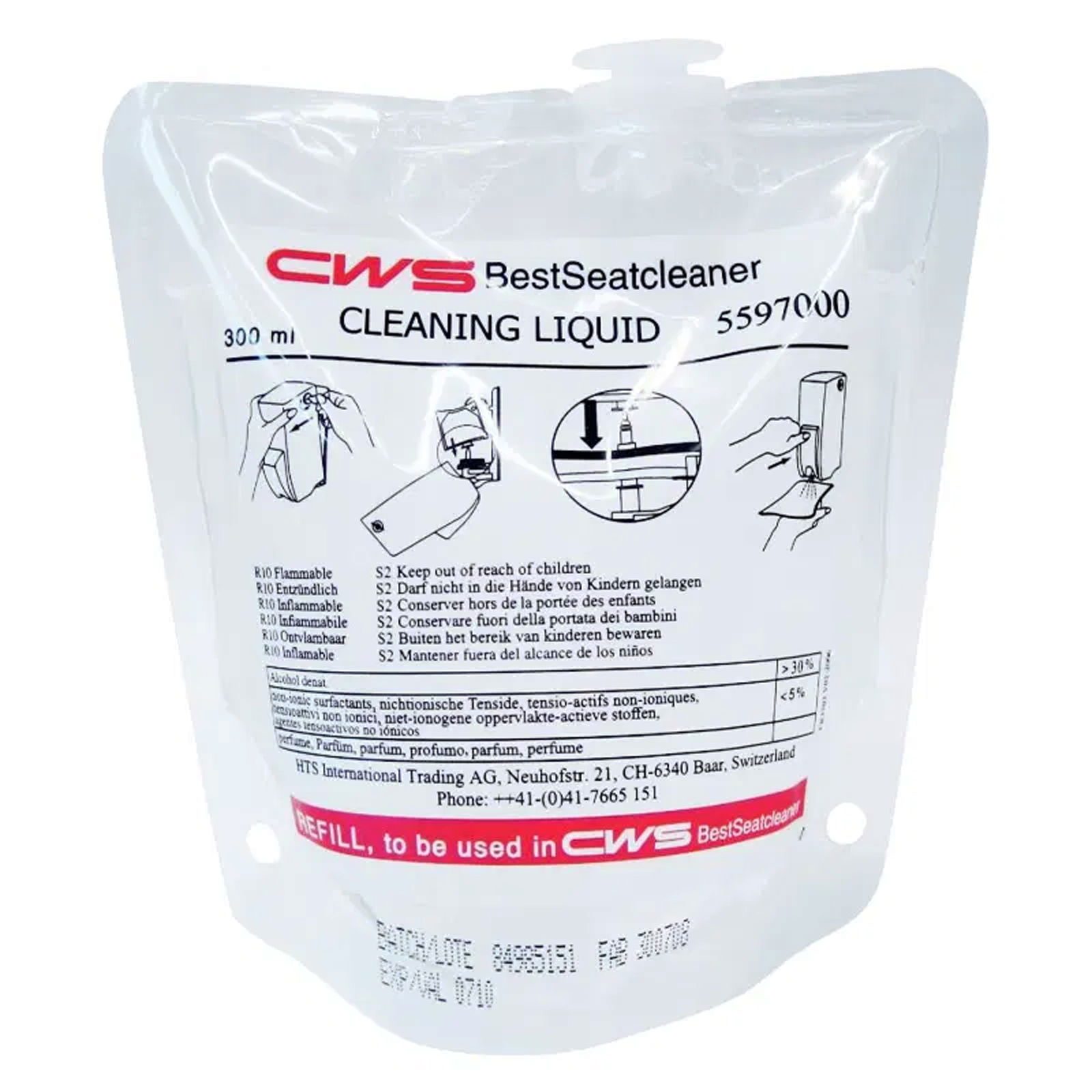 Nettoyant pour abattant de toilette CWS BestSeatcleaner 300 ml