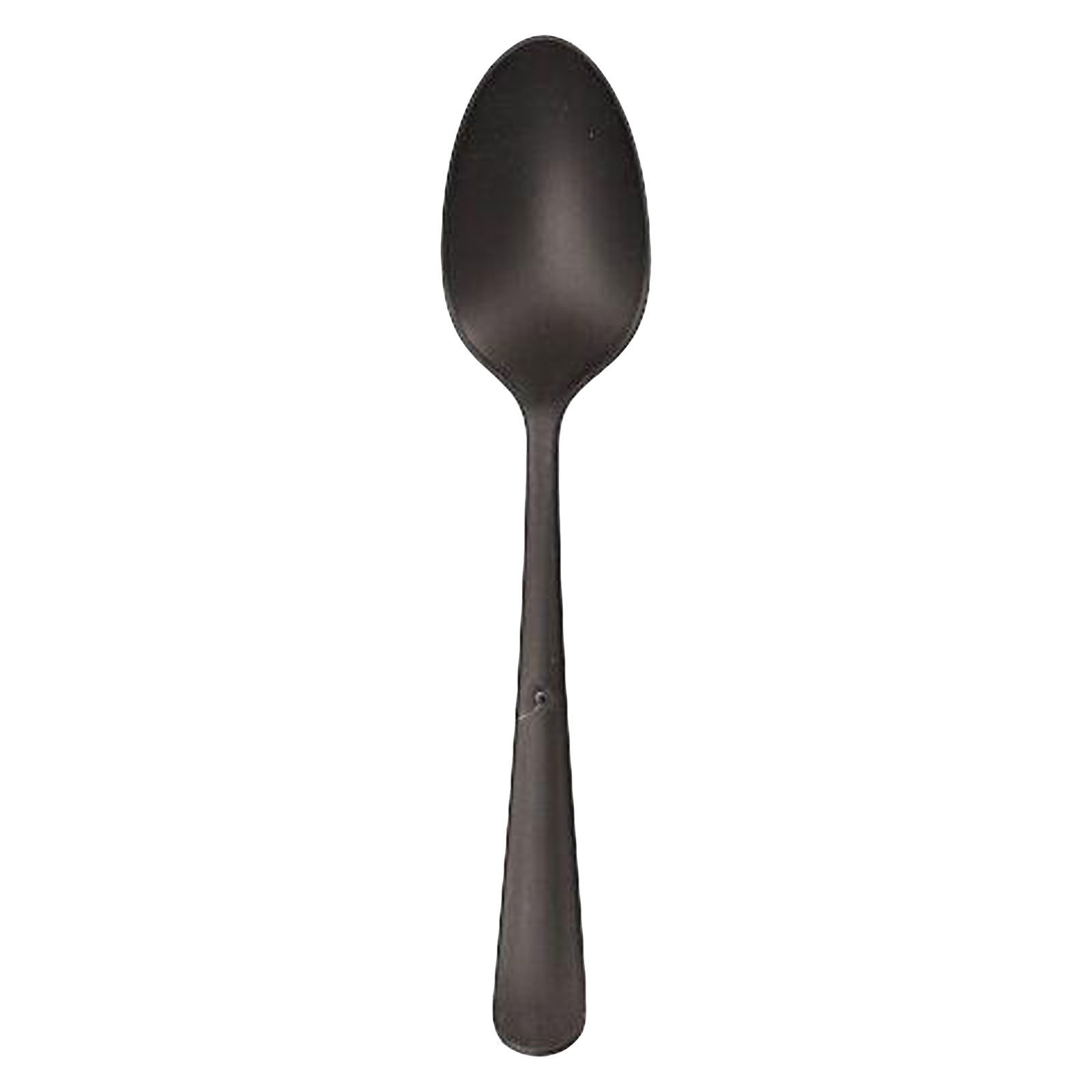 Cuillère réutilisable noire 19 cm plastique