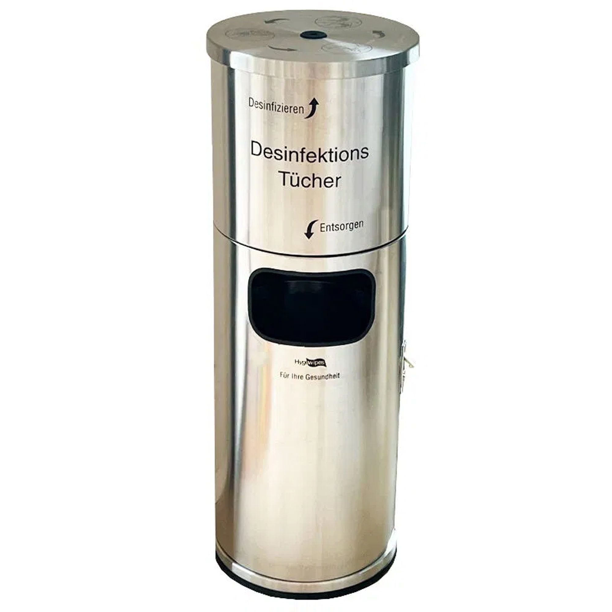 Hygowipes Desinfektionsstation für Desinfektionstücher Edelstahl