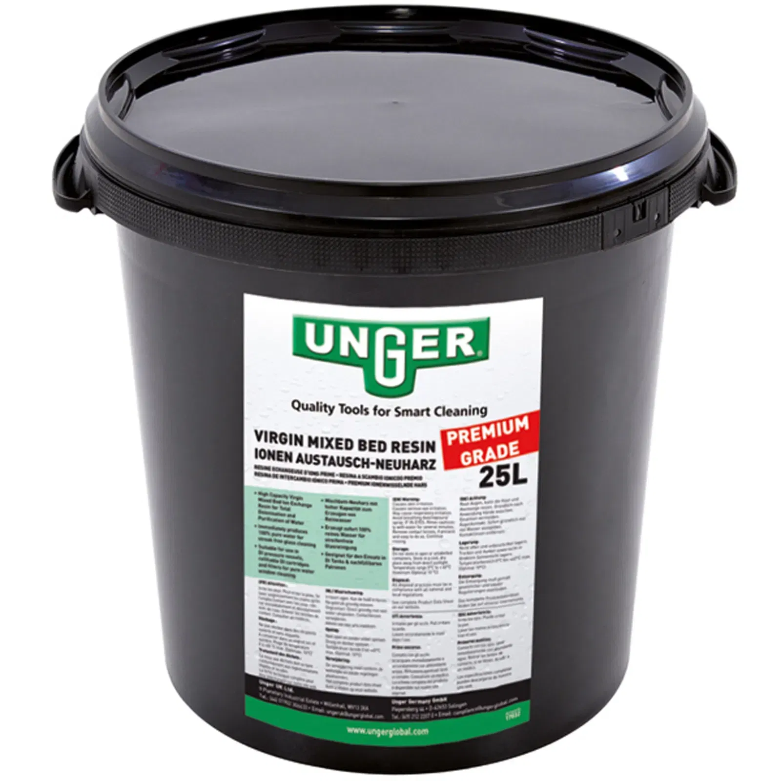 Unger DIP25 mixed bed resin 25 liter bucket