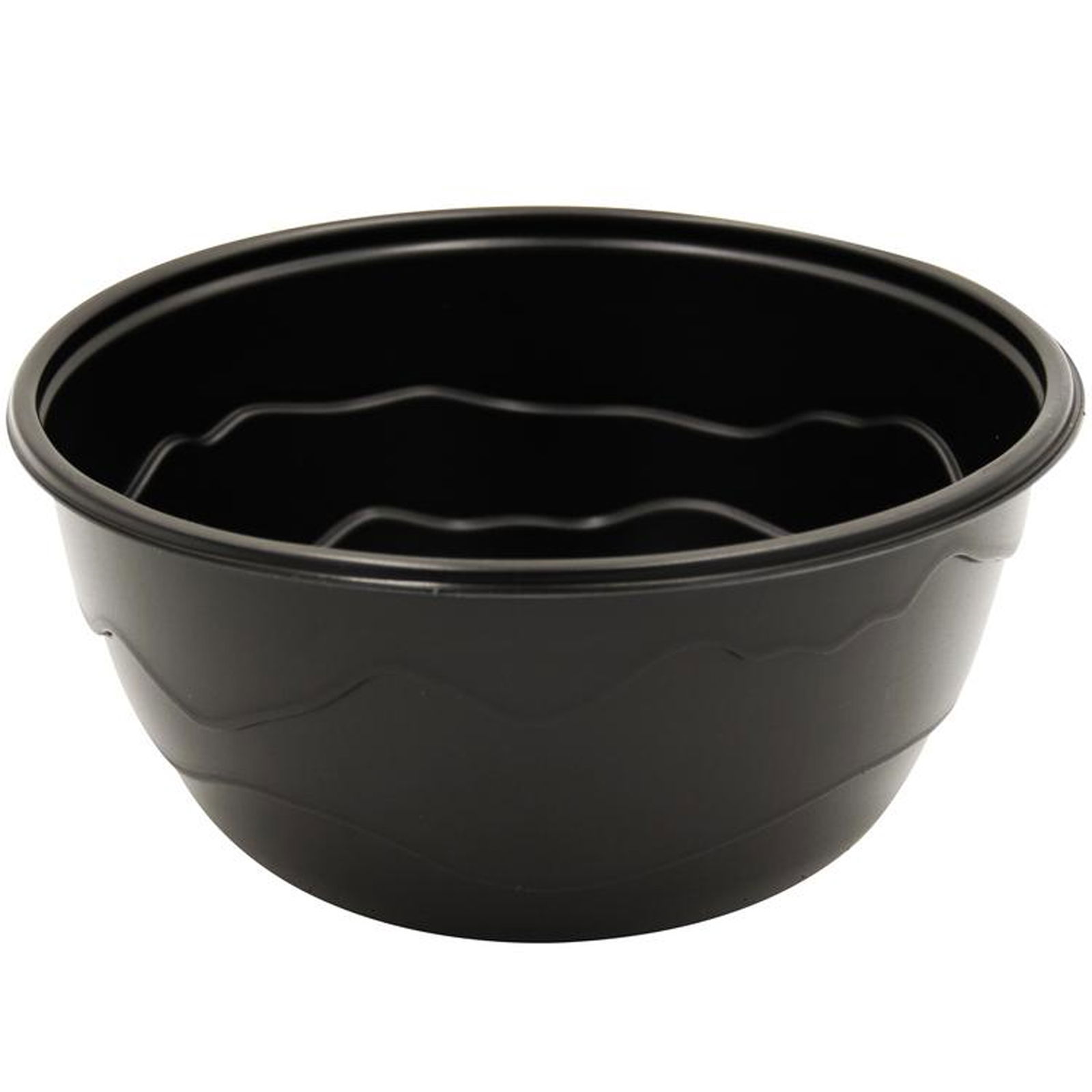 Bol réutilisable noir plastique