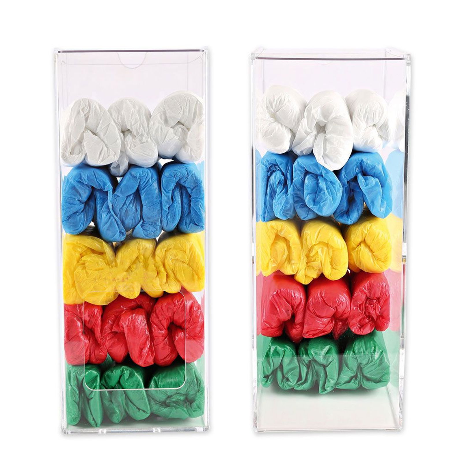 Acrylic multi dispenser for disposable clothing Hygostar