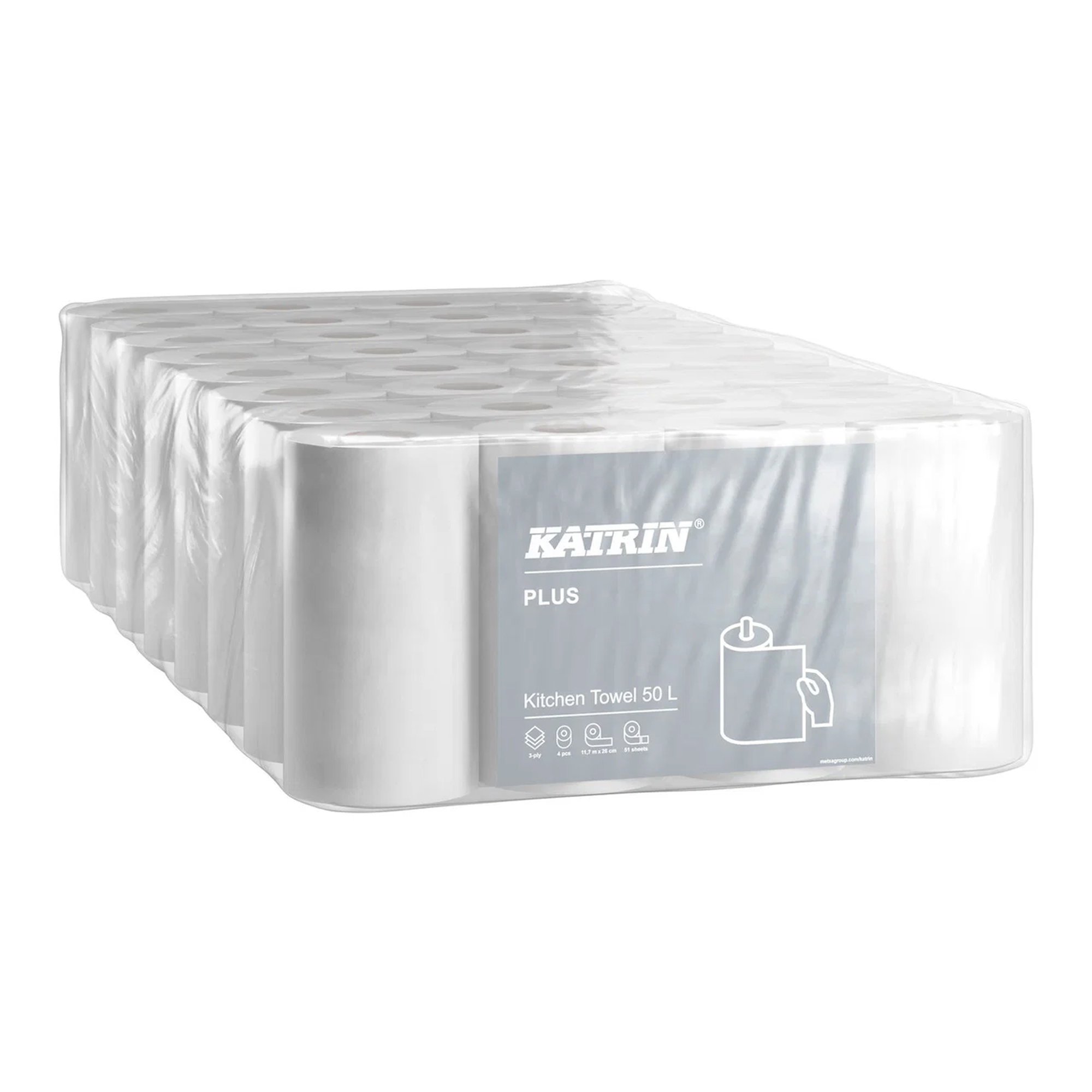 Haushaltspapier | 3-lagig | Zellstoff | 64 Blatt | Katrin 231004 Plus