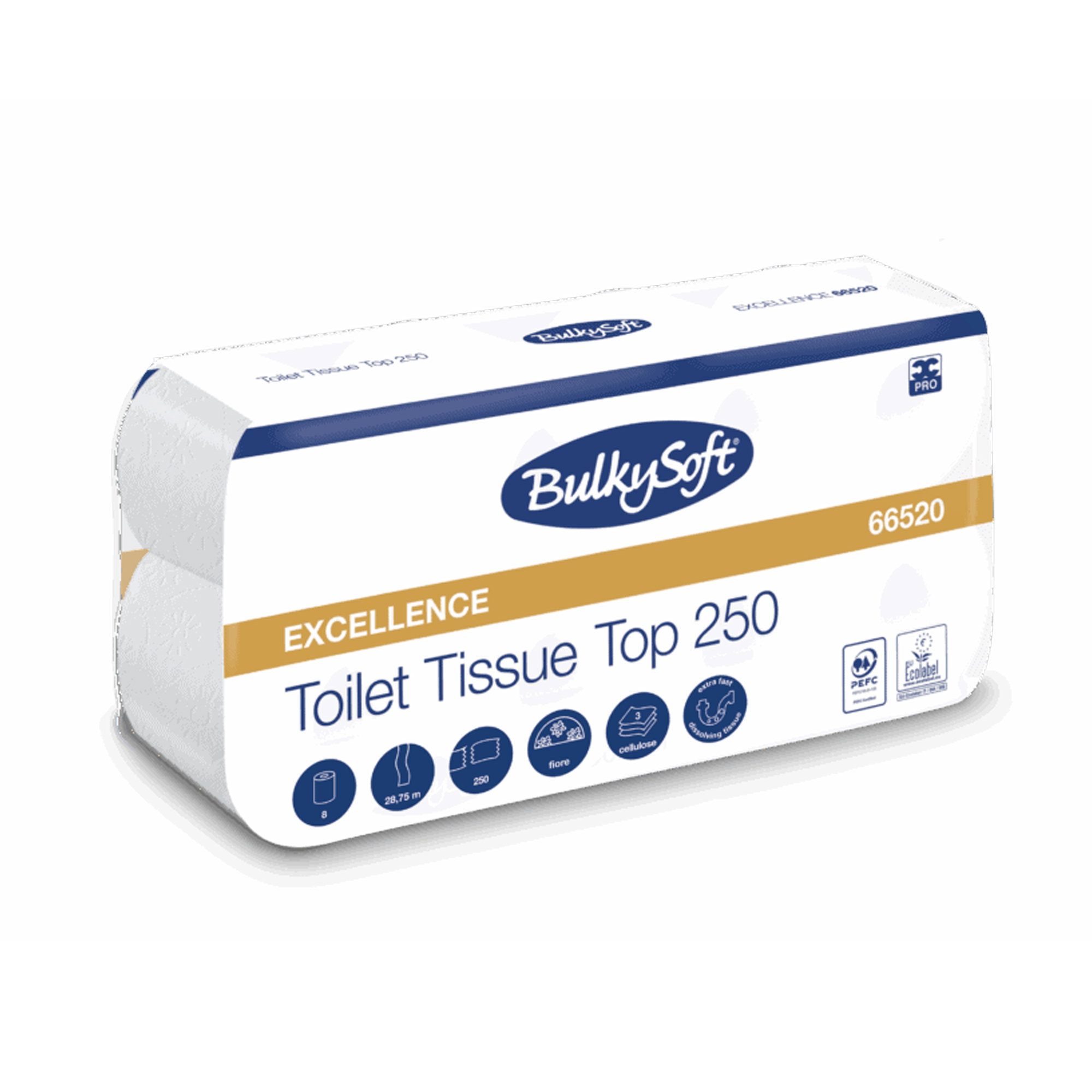Toiletpapier, Tissue-Rolle, Top 250, Exzellenz, BulkySoft