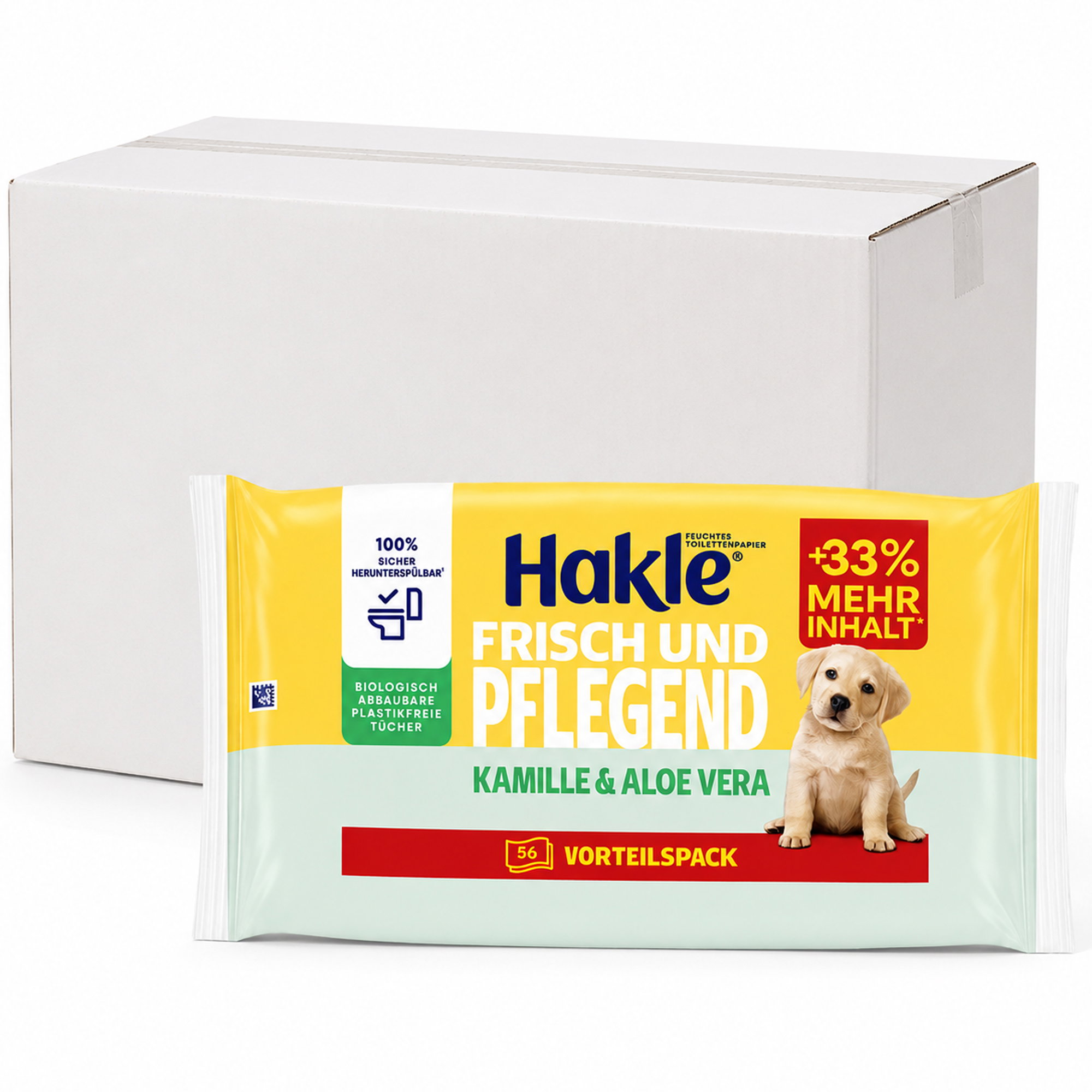 Feuchttücher | Hakle Frisch und Pflegend Kamille & Aloe Vera