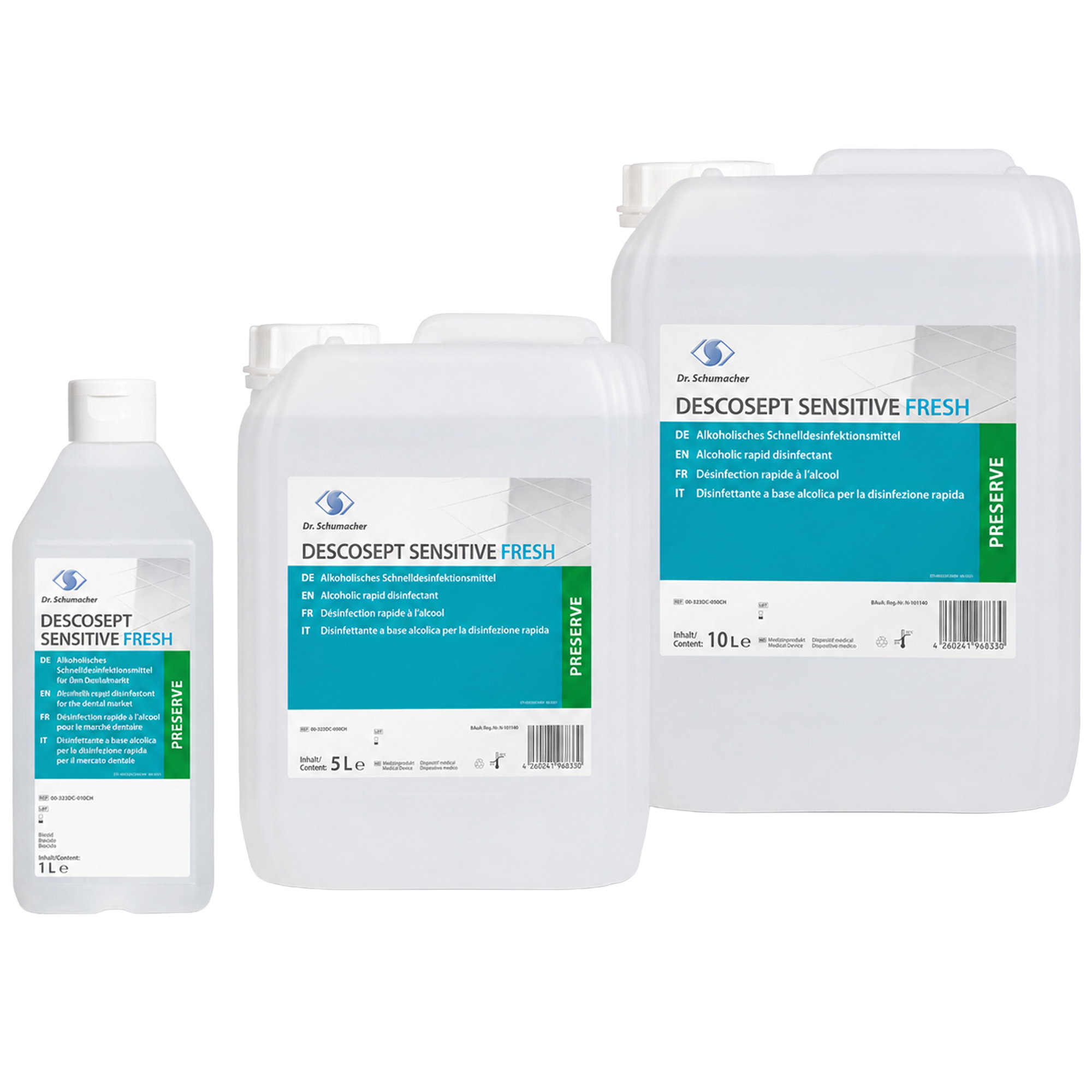 Désinfectant pour surfaces | Dr. Schumacher Descosept Sensitive Fresh