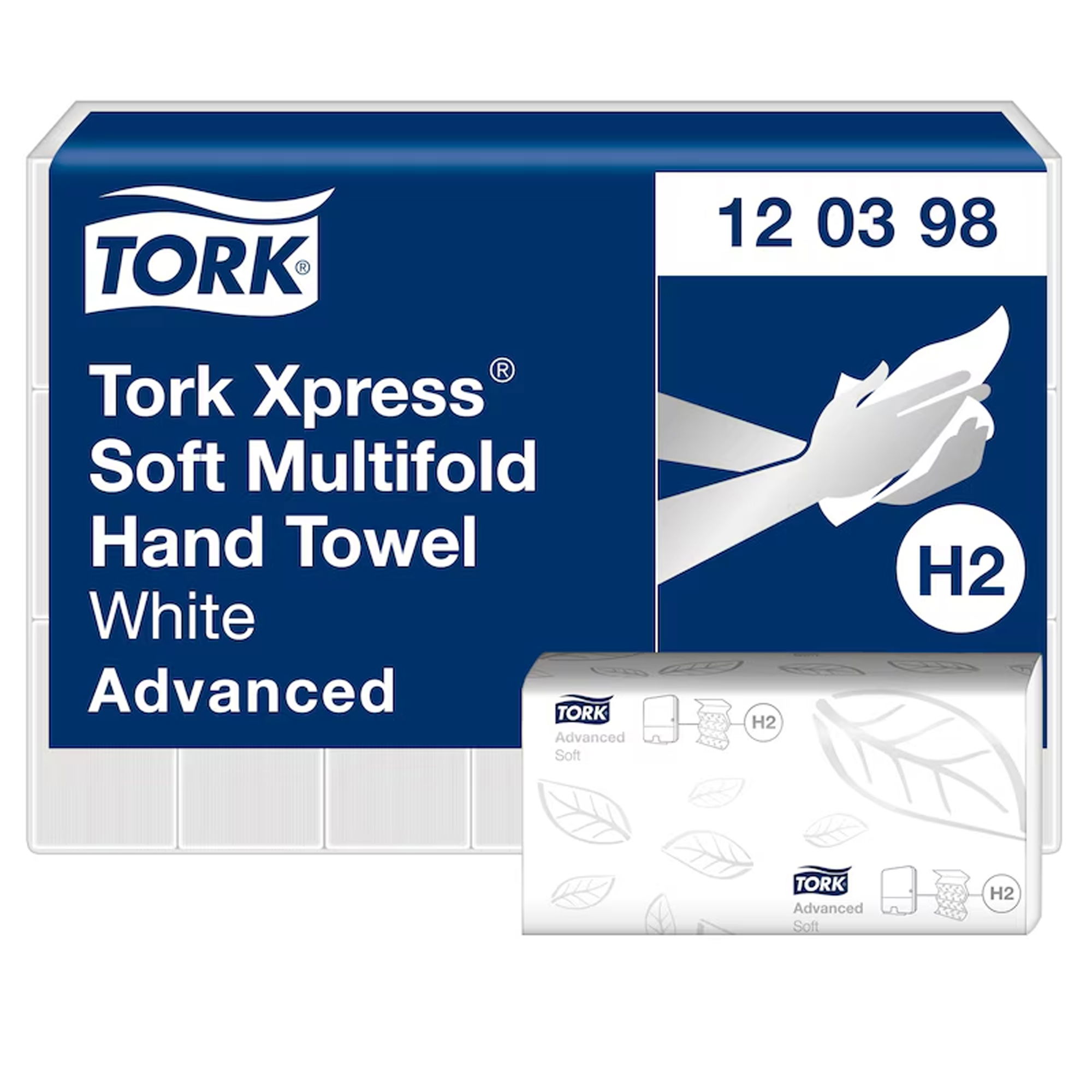 Paper towels W-fold | 2-ply | recycled | Tork 120398 H2