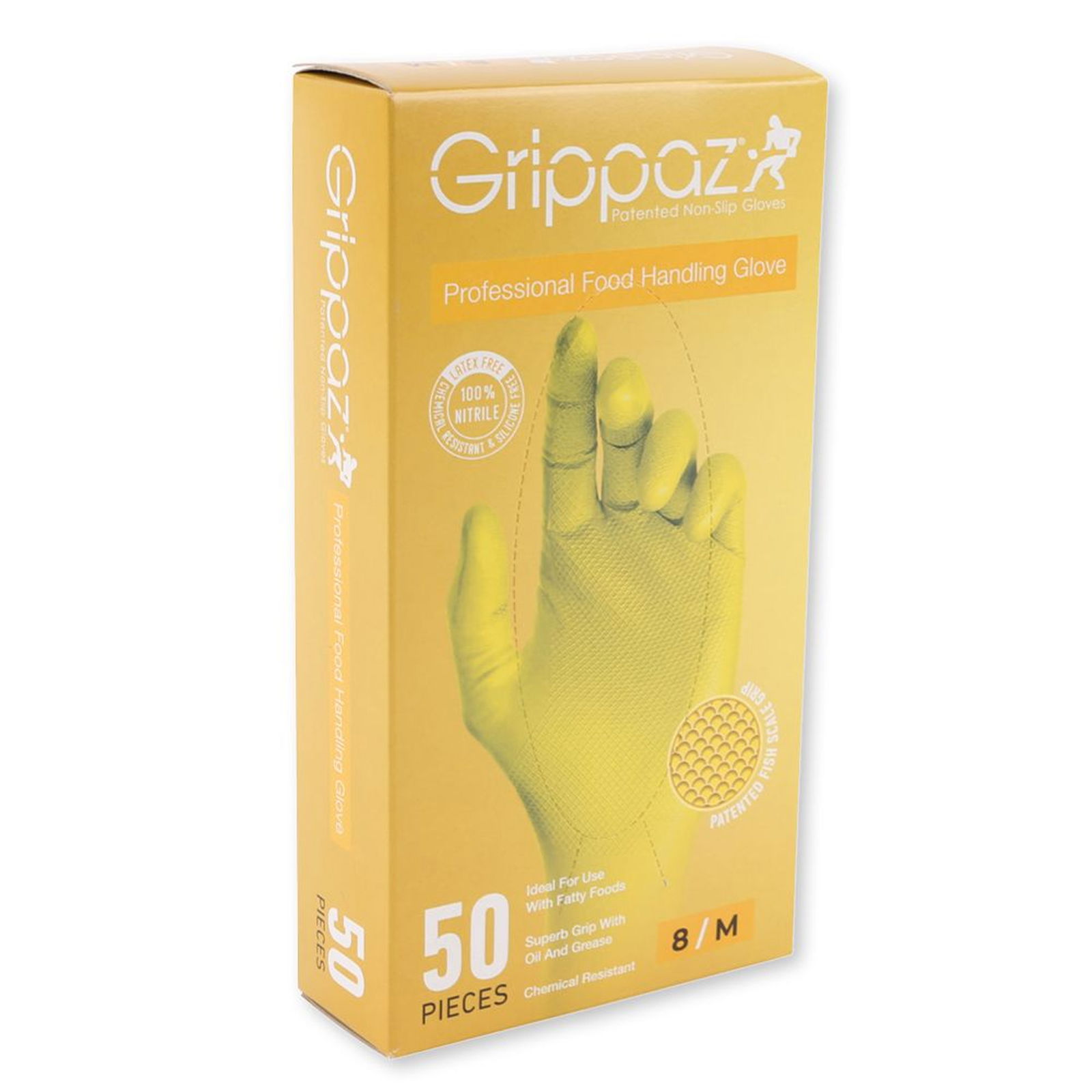 Nitrile gloves yellow Power Grip powder-free