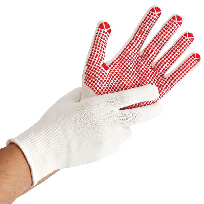 Mittelstrickhandschuhe Stark Nylon/Baumwolle mit Noppen